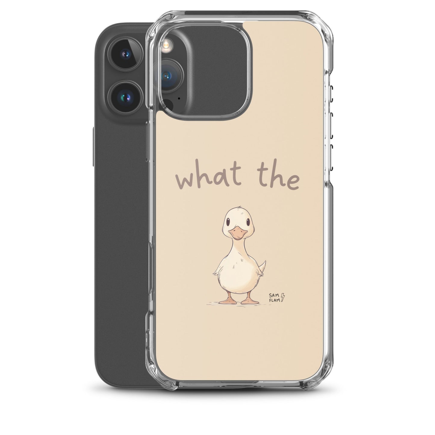 Clear Case for iPhone® "Duck" - Sam Flam