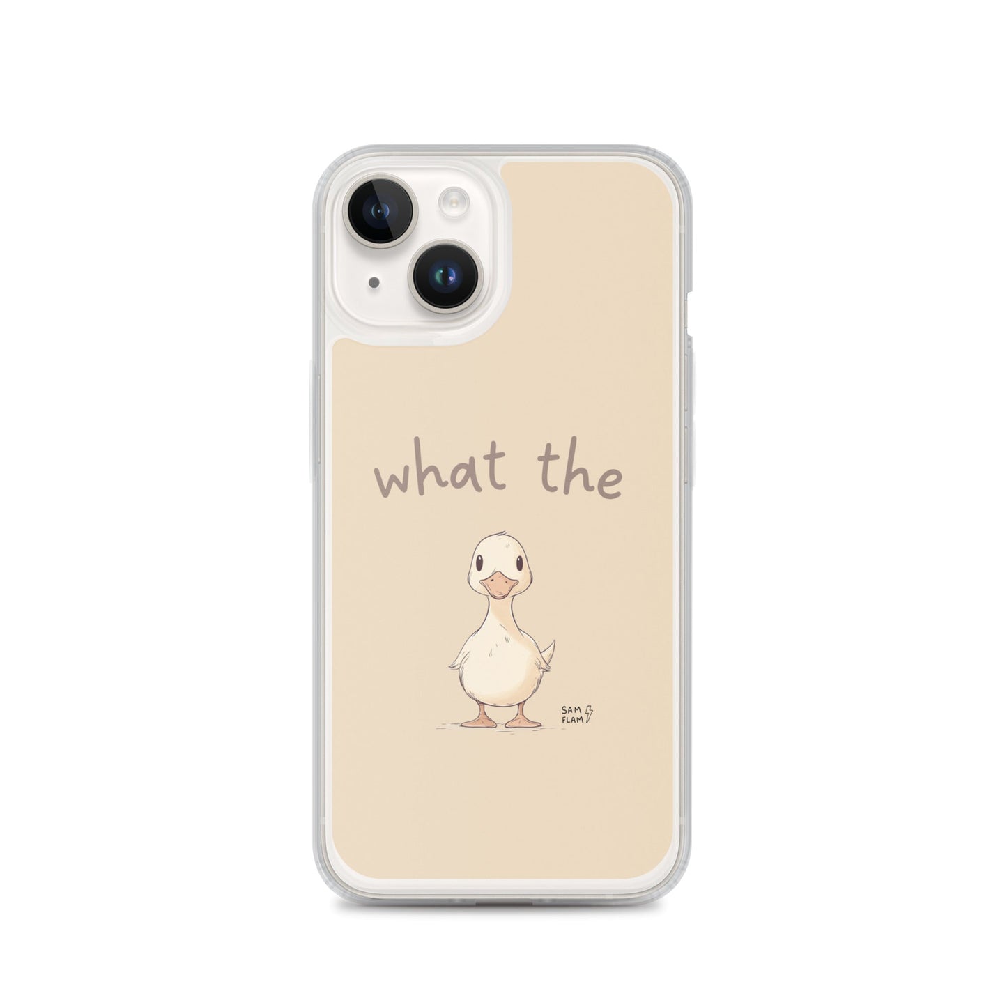 Clear Case for iPhone® "Duck" - Sam Flam