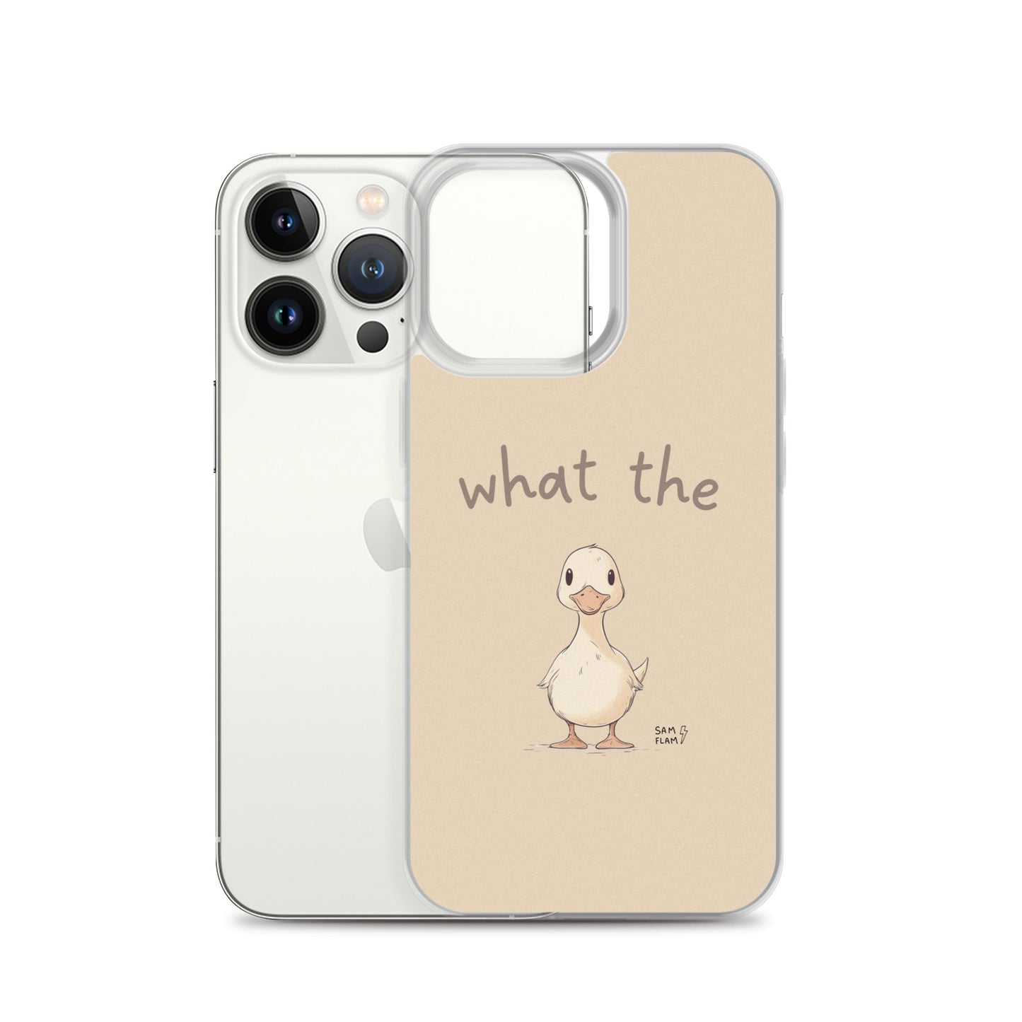 Clear Case for iPhone® "Duck" - Sam Flam