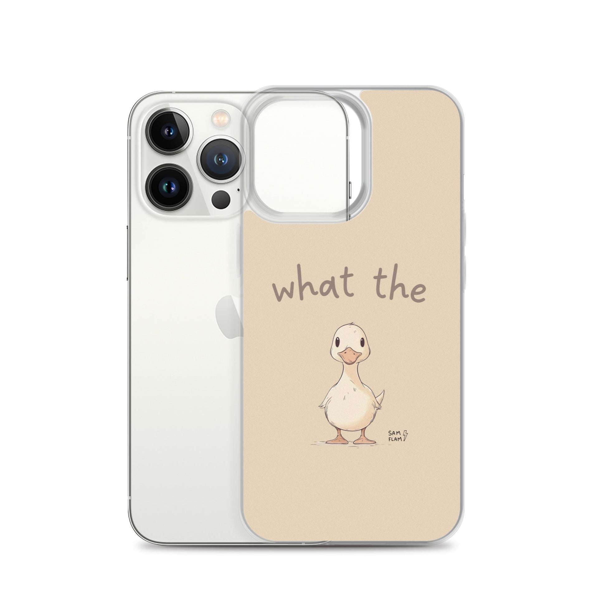 Clear Case for iPhone® "Duck" - Sam Flam