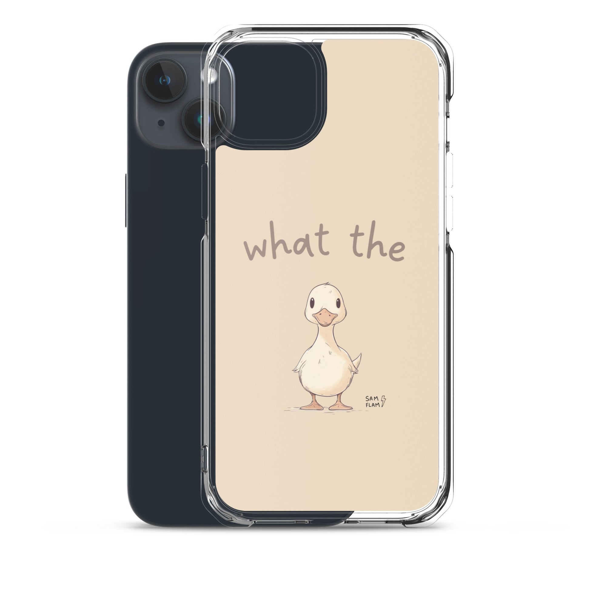 Clear Case for iPhone® "Duck" - Sam Flam