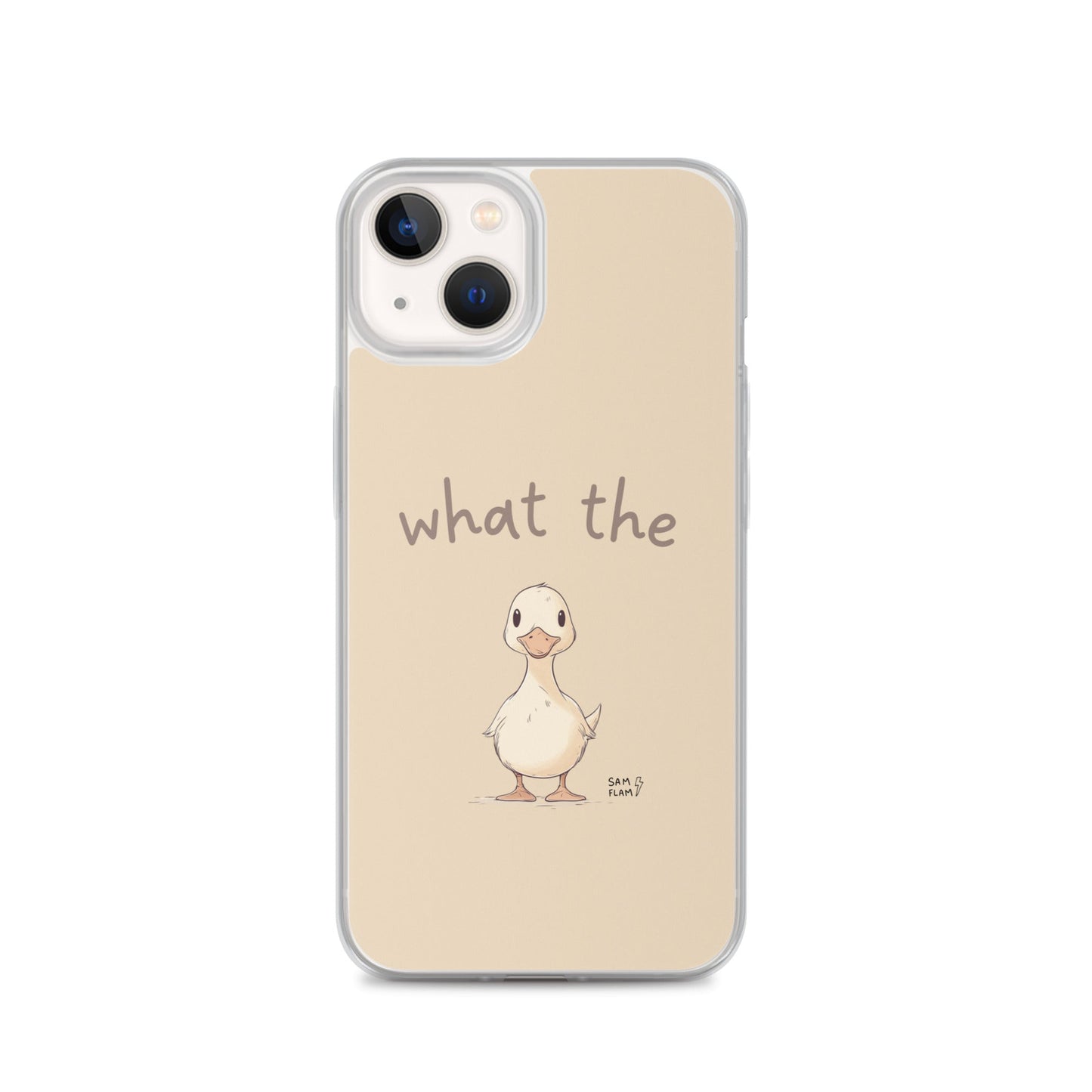 Clear Case for iPhone® "Duck" - Sam Flam