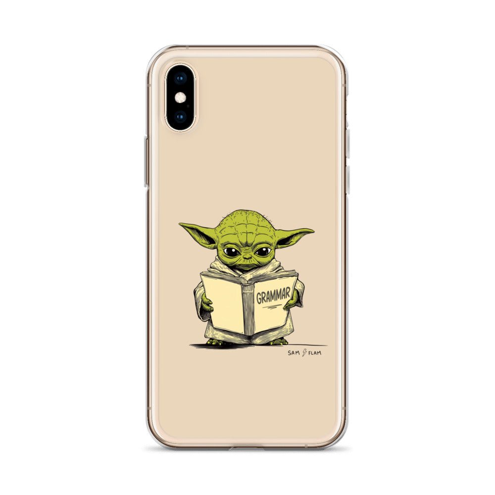Clear Case for iPhone® "Grammar" - Sam Flam