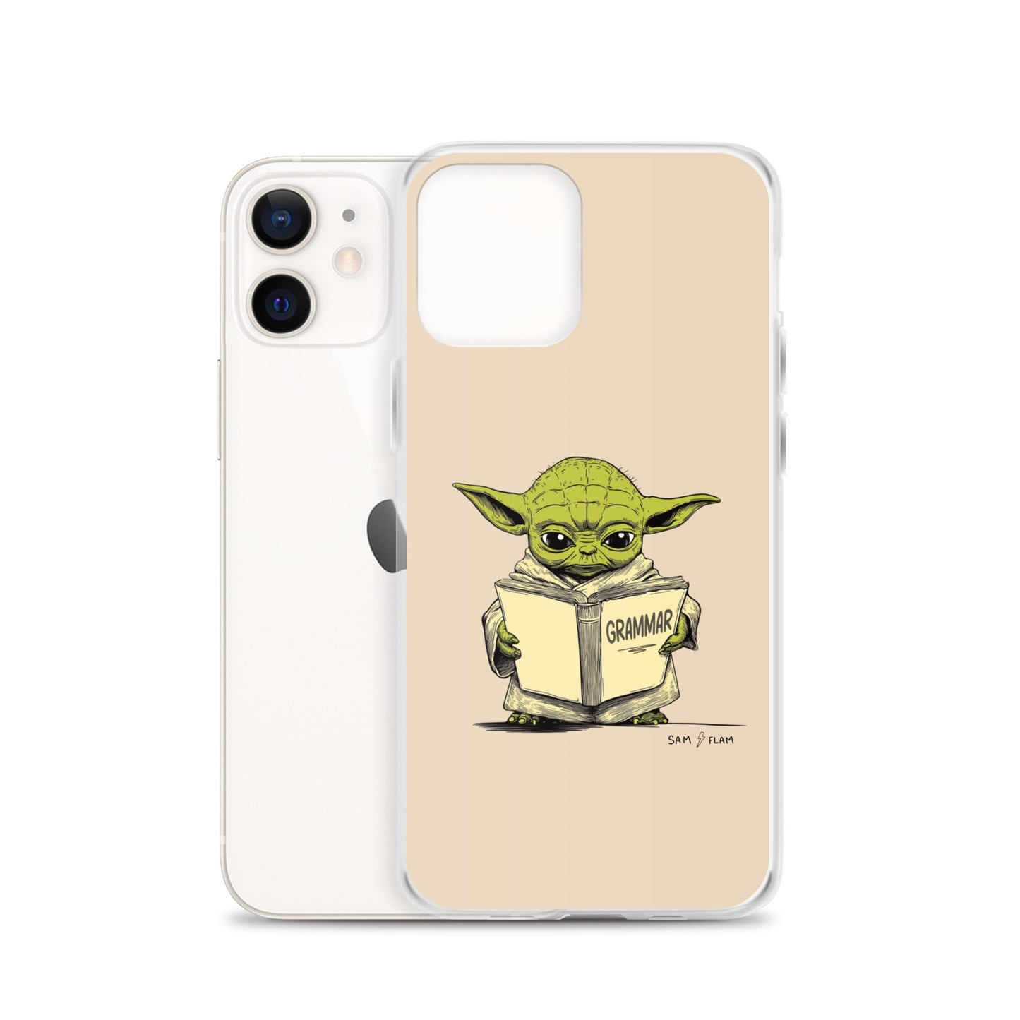 Clear Case for iPhone® "Grammar" - Sam Flam