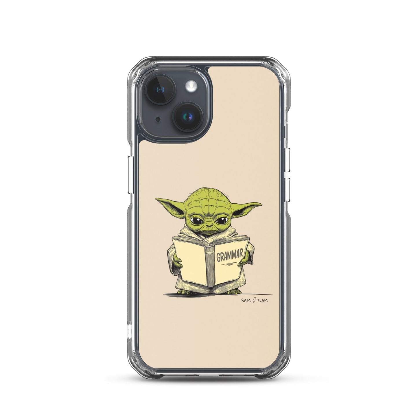 Clear Case for iPhone® "Grammar" - Sam Flam