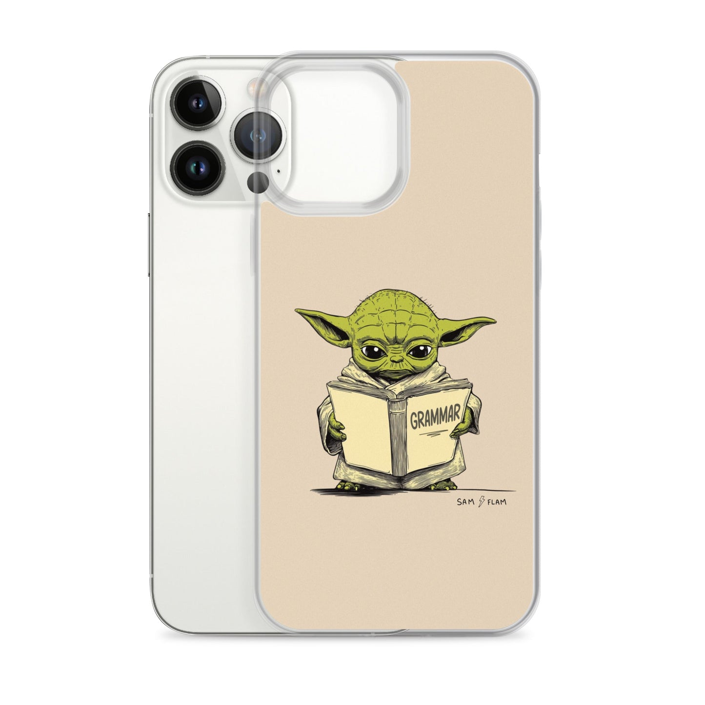 Clear Case for iPhone® "Grammar" - Sam Flam