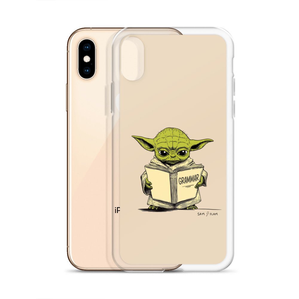 Clear Case for iPhone® "Grammar" - Sam Flam