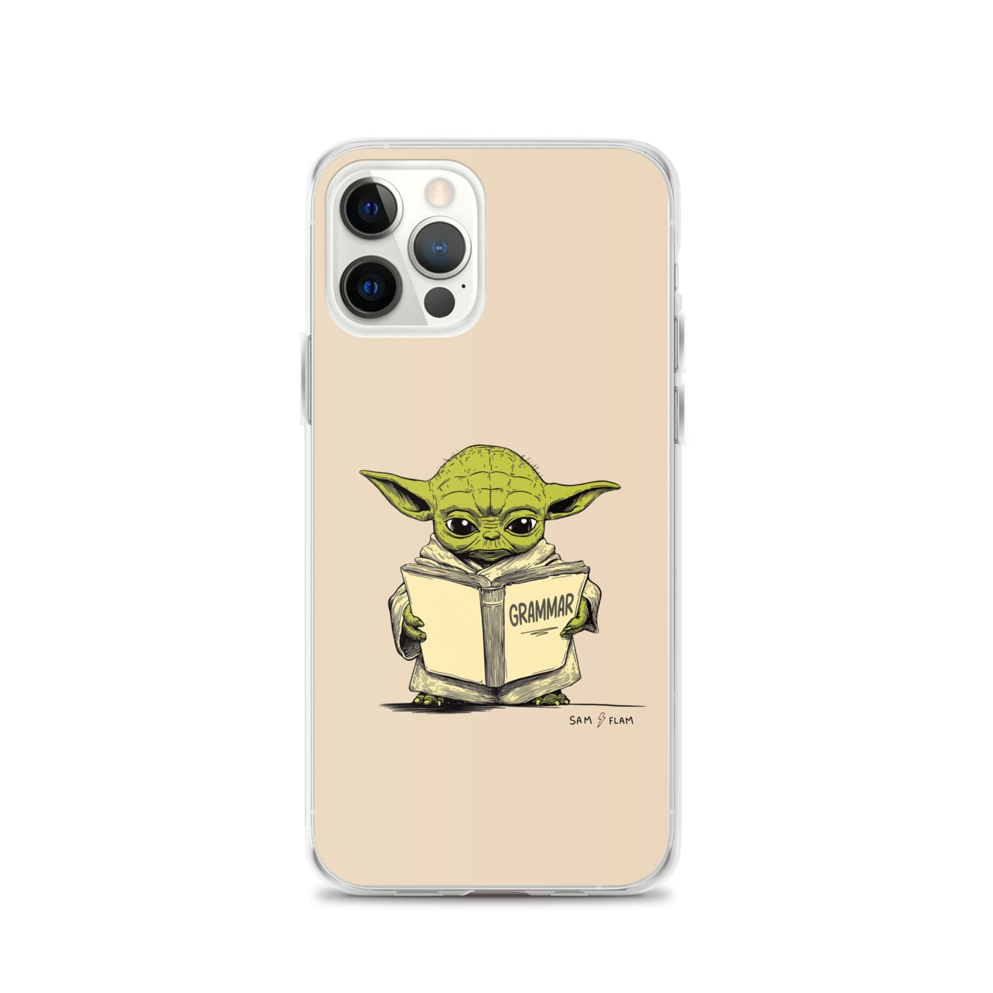 Clear Case for iPhone® "Grammar" - Sam Flam