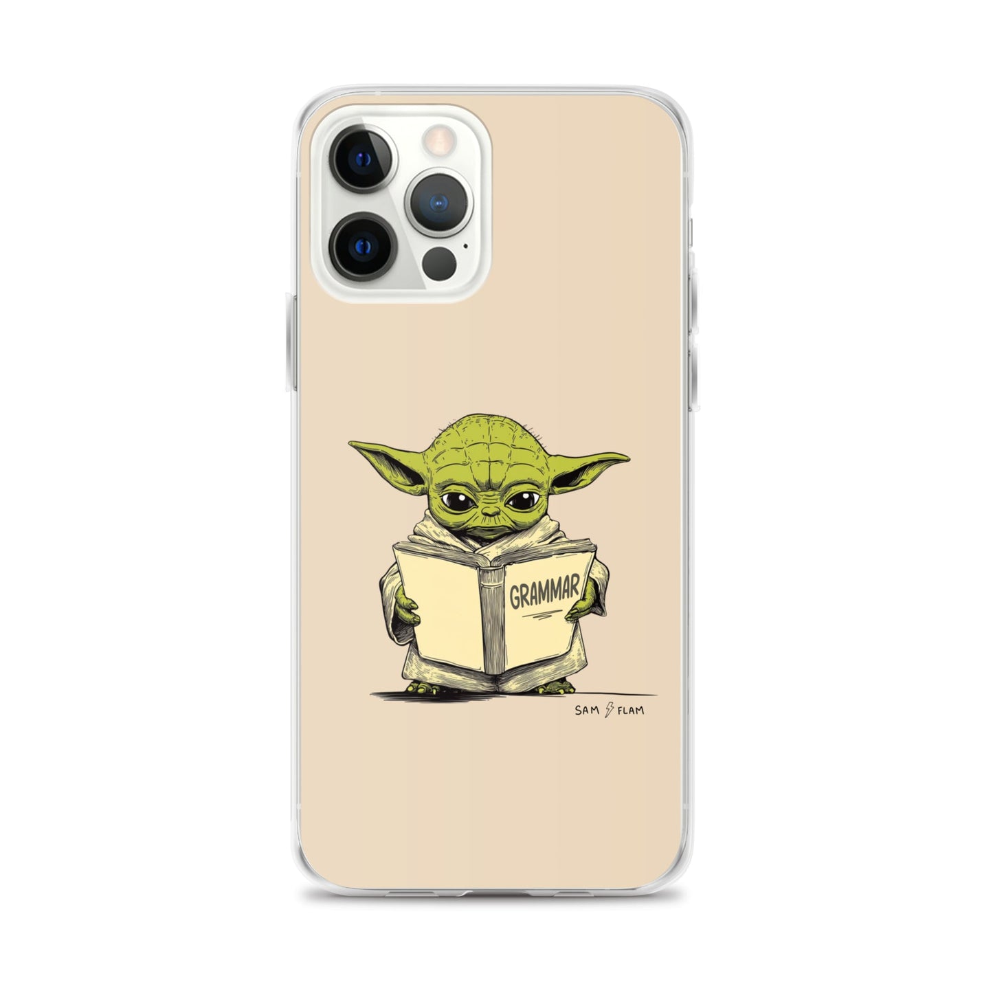 Clear Case for iPhone® "Grammar" - Sam Flam