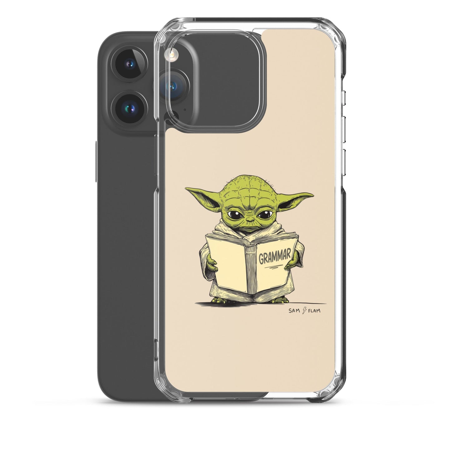 Clear Case for iPhone® "Grammar" - Sam Flam