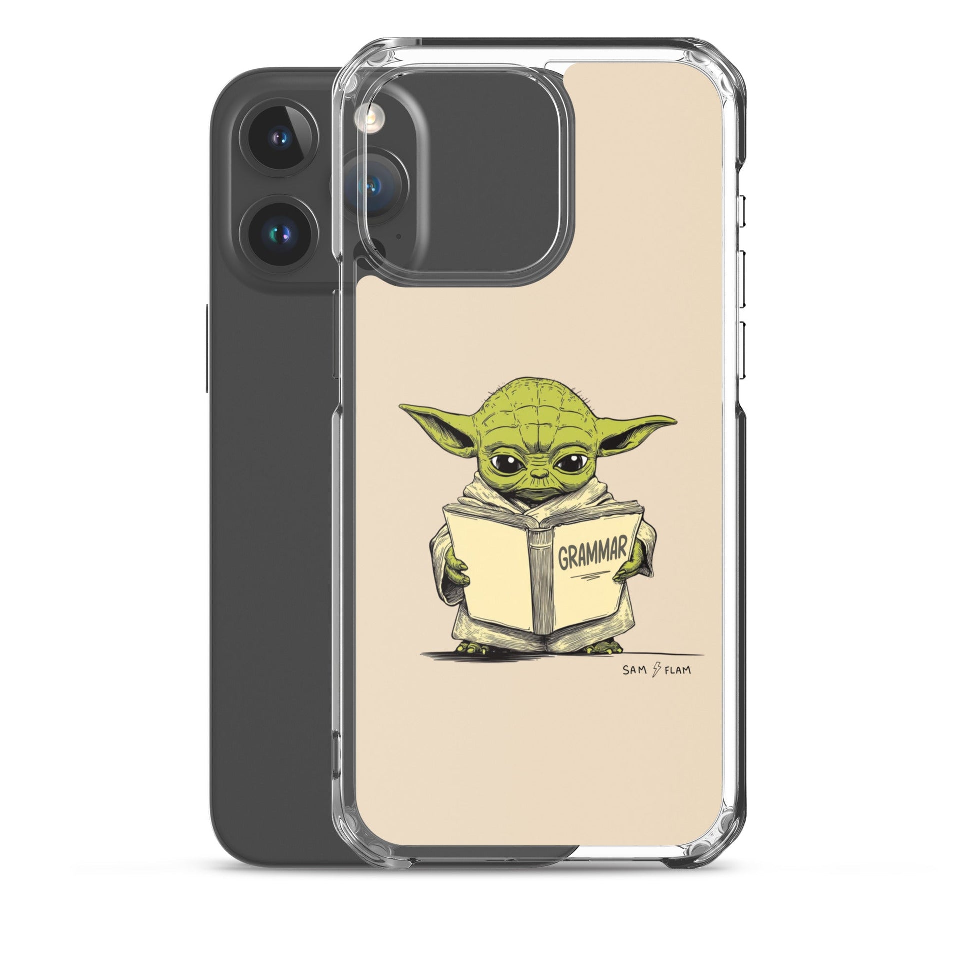Clear Case for iPhone® "Grammar" - Sam Flam