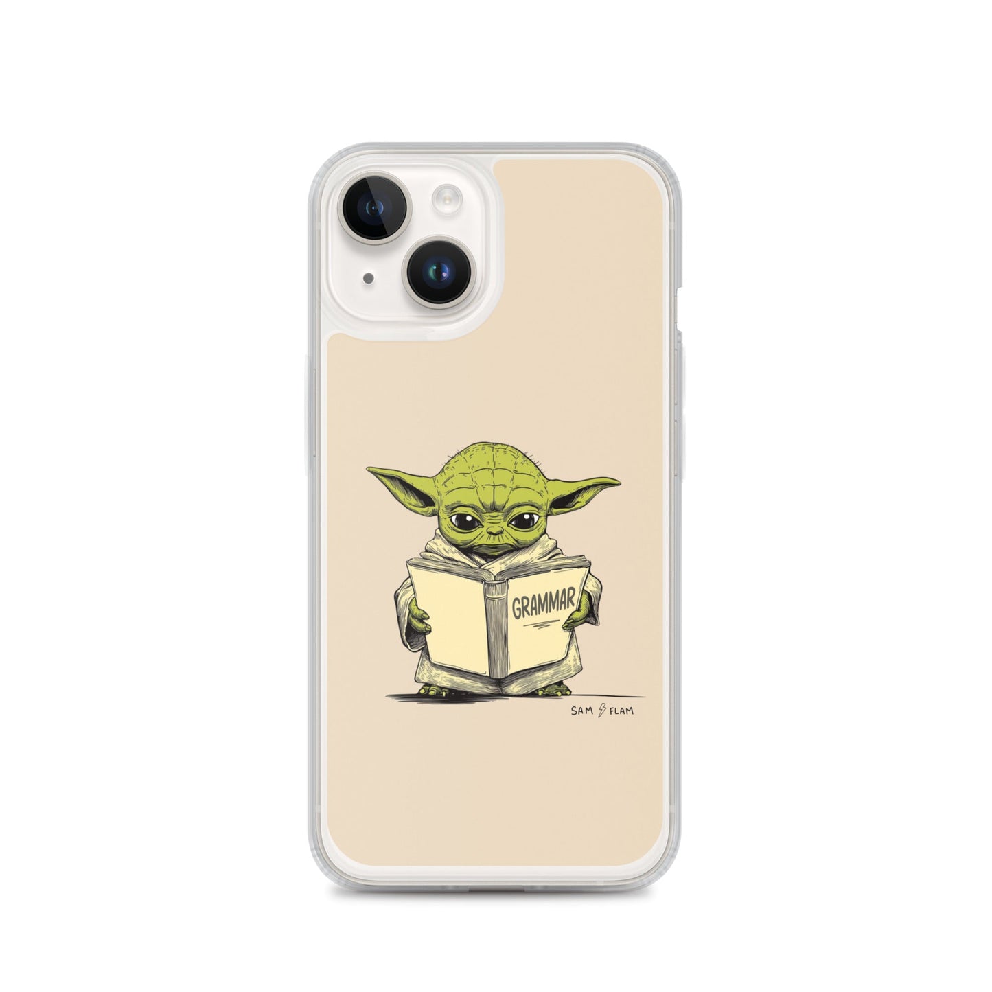 Clear Case for iPhone® "Grammar" - Sam Flam