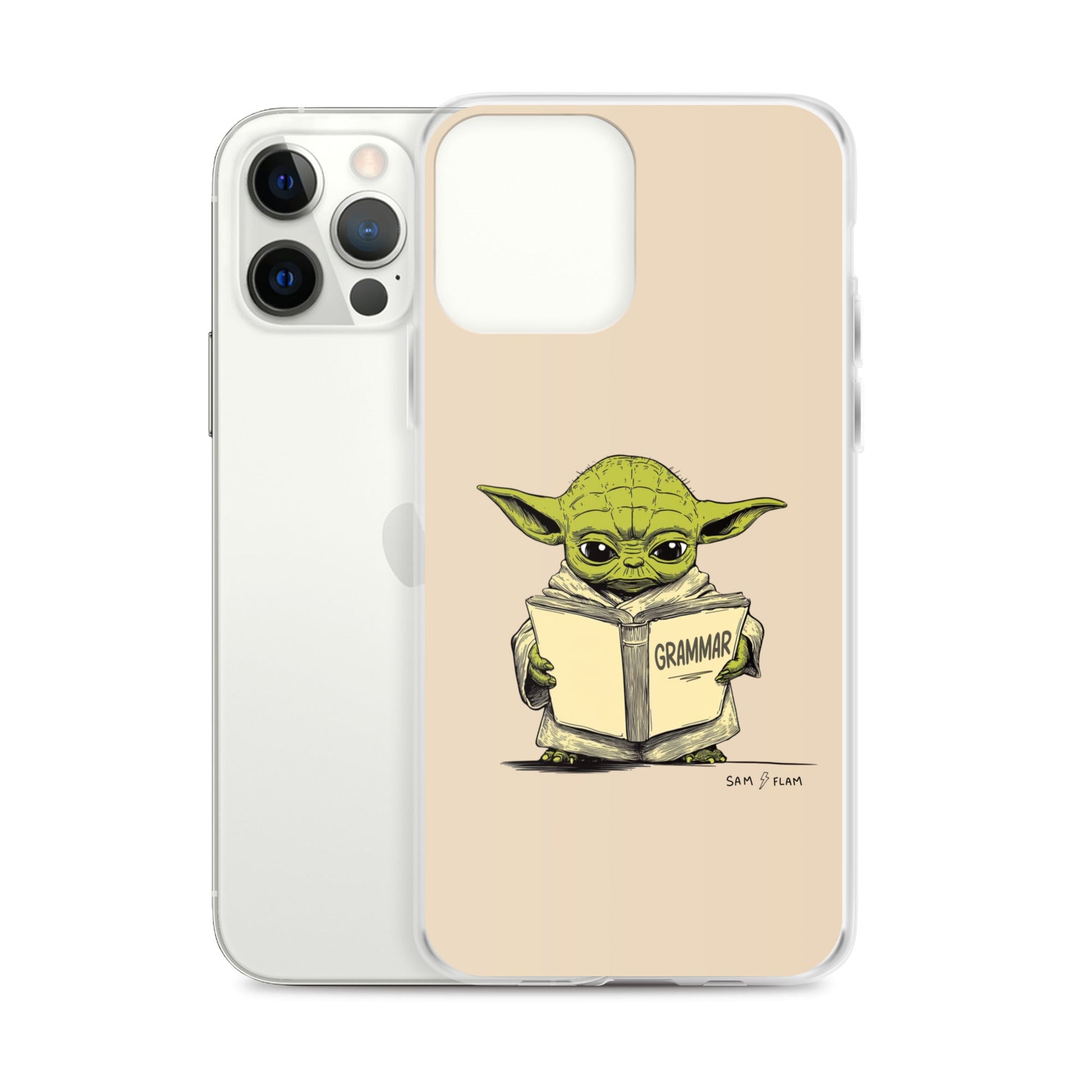 Clear Case for iPhone® "Grammar" - Sam Flam
