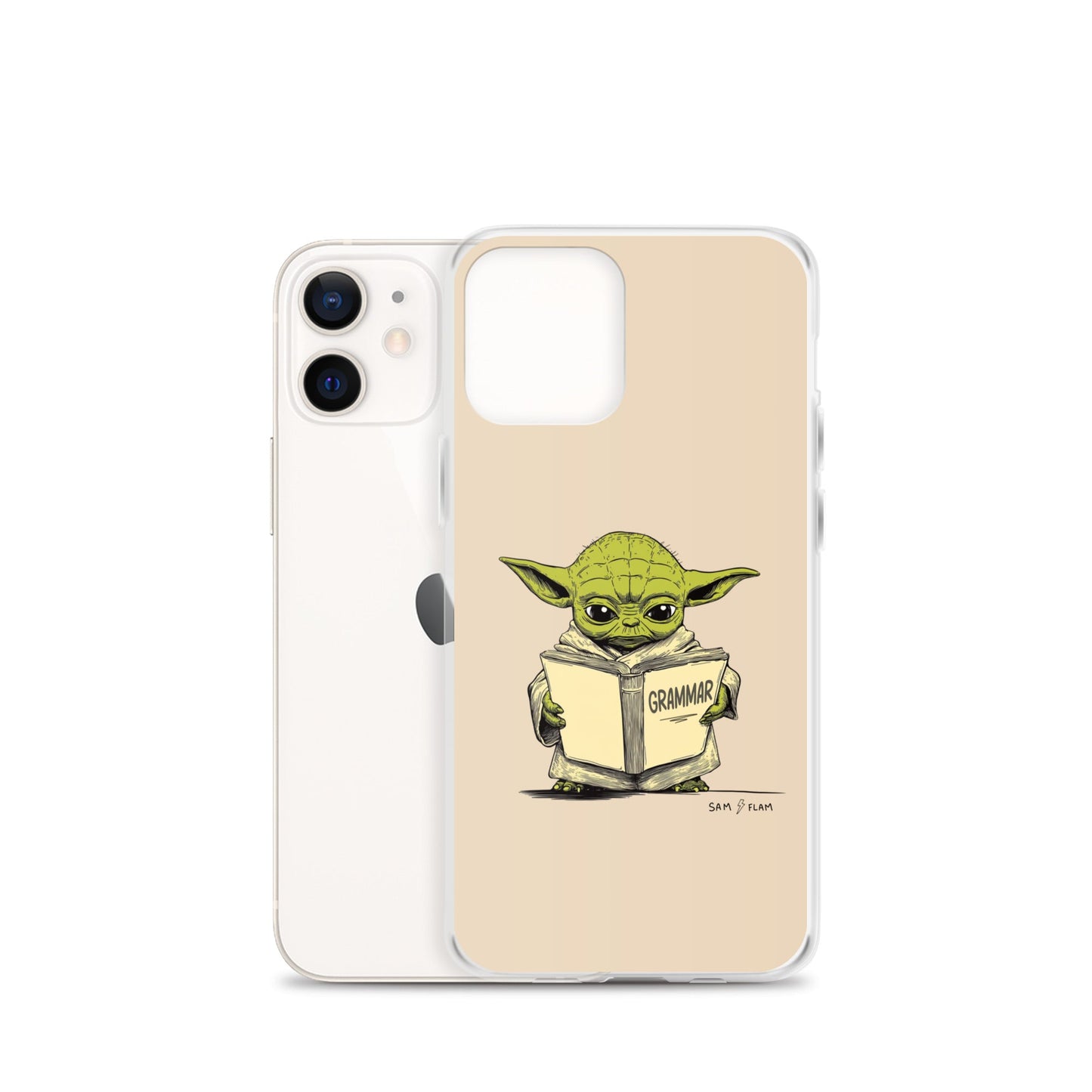 Clear Case for iPhone® "Grammar" - Sam Flam