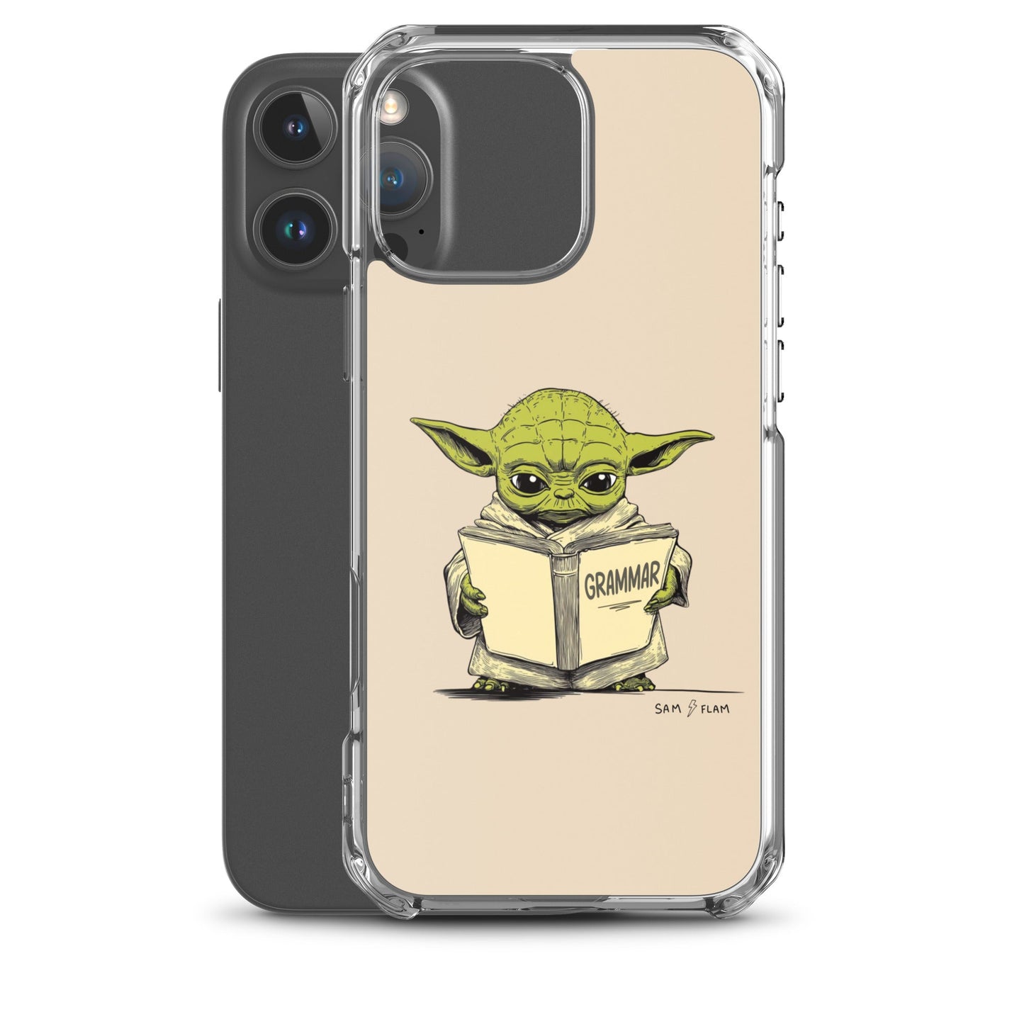 Clear Case for iPhone® "Grammar" - Sam Flam
