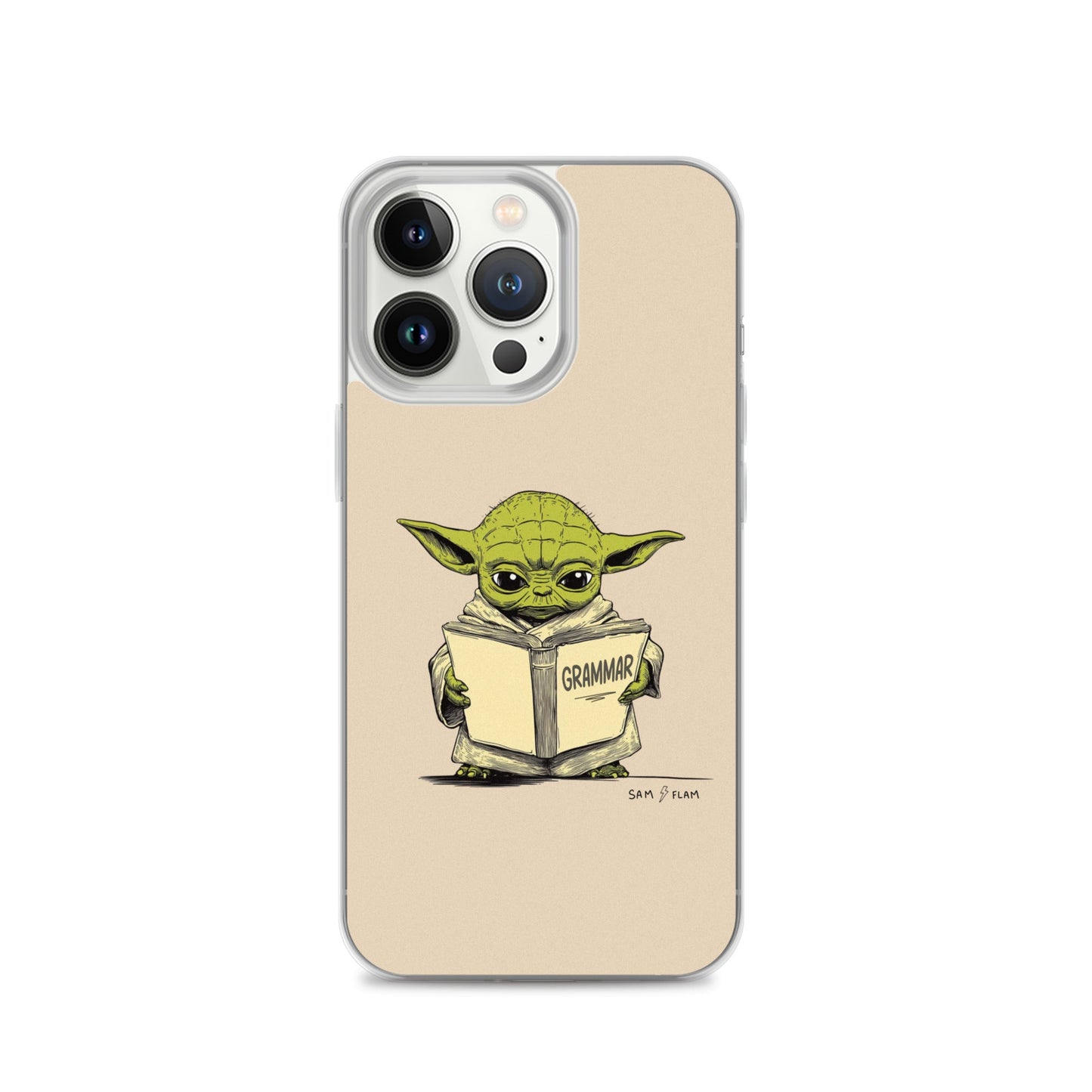 Clear Case for iPhone® "Grammar" - Sam Flam