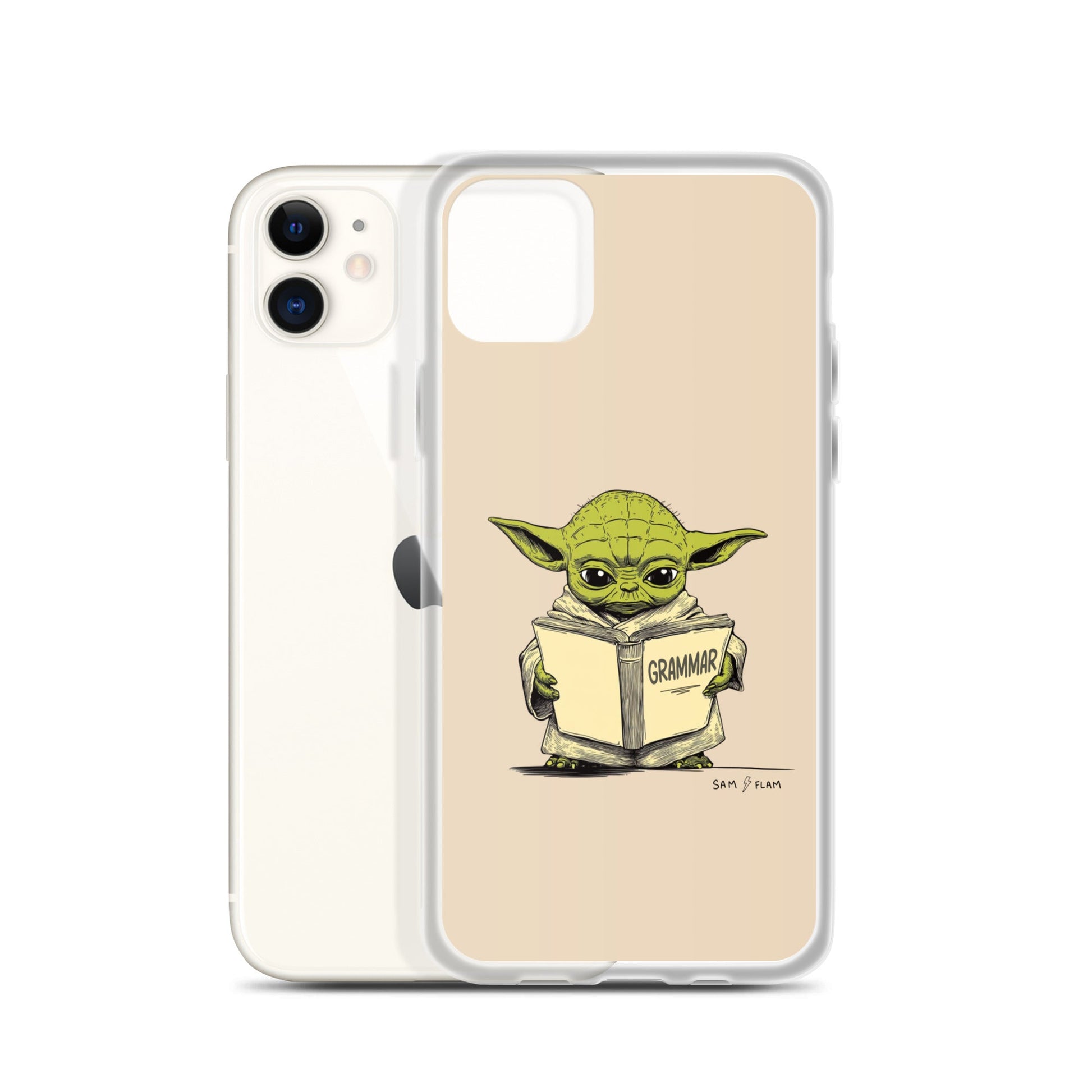 Clear Case for iPhone® "Grammar" - Sam Flam