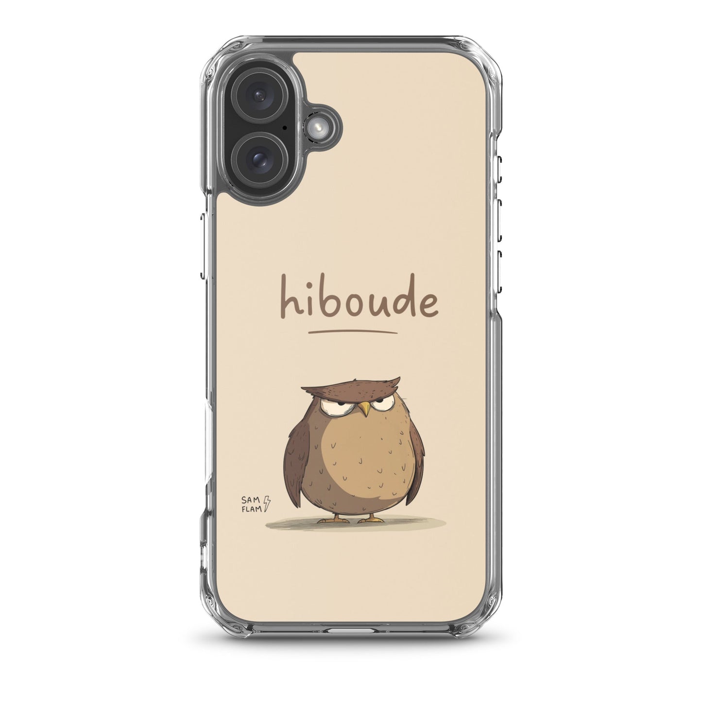 Clear Case for iPhone® "Hiboude" - Sam Flam