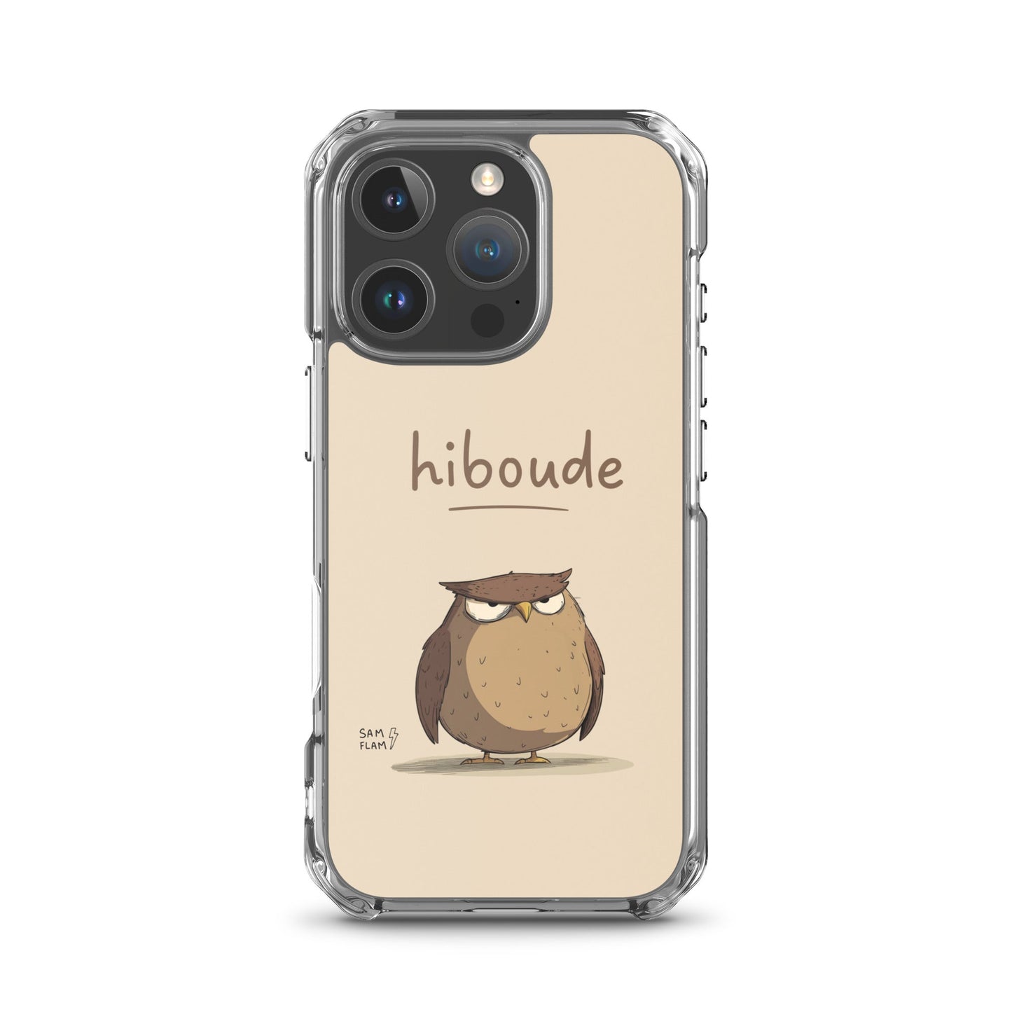 Clear Case for iPhone® "Hiboude" - Sam Flam