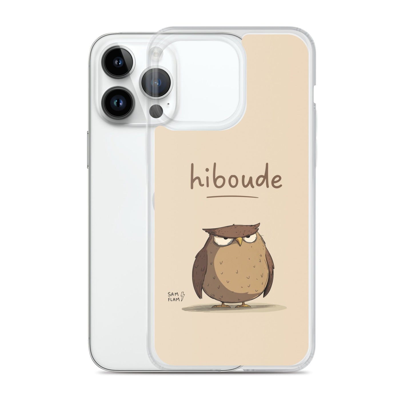Clear Case for iPhone® "Hiboude" - Sam Flam