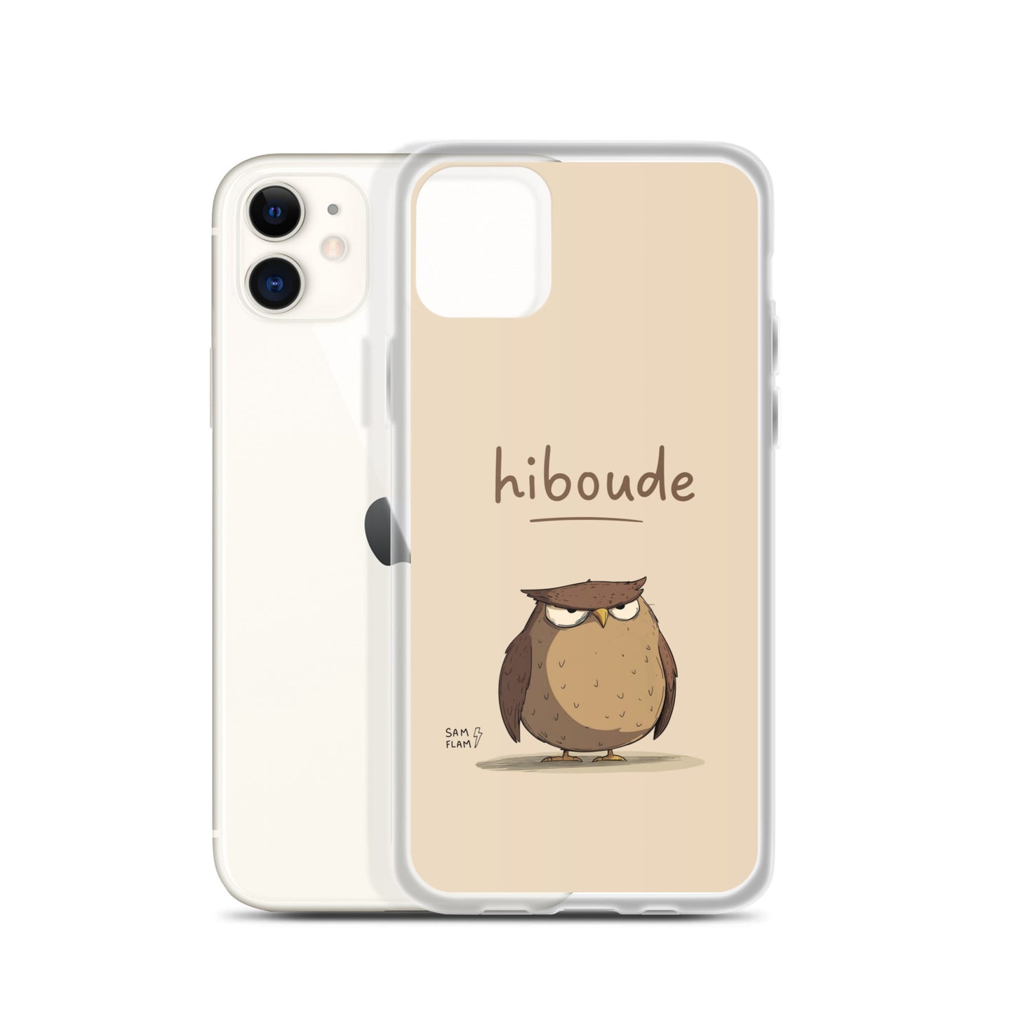 Clear Case for iPhone® "Hiboude" - Sam Flam