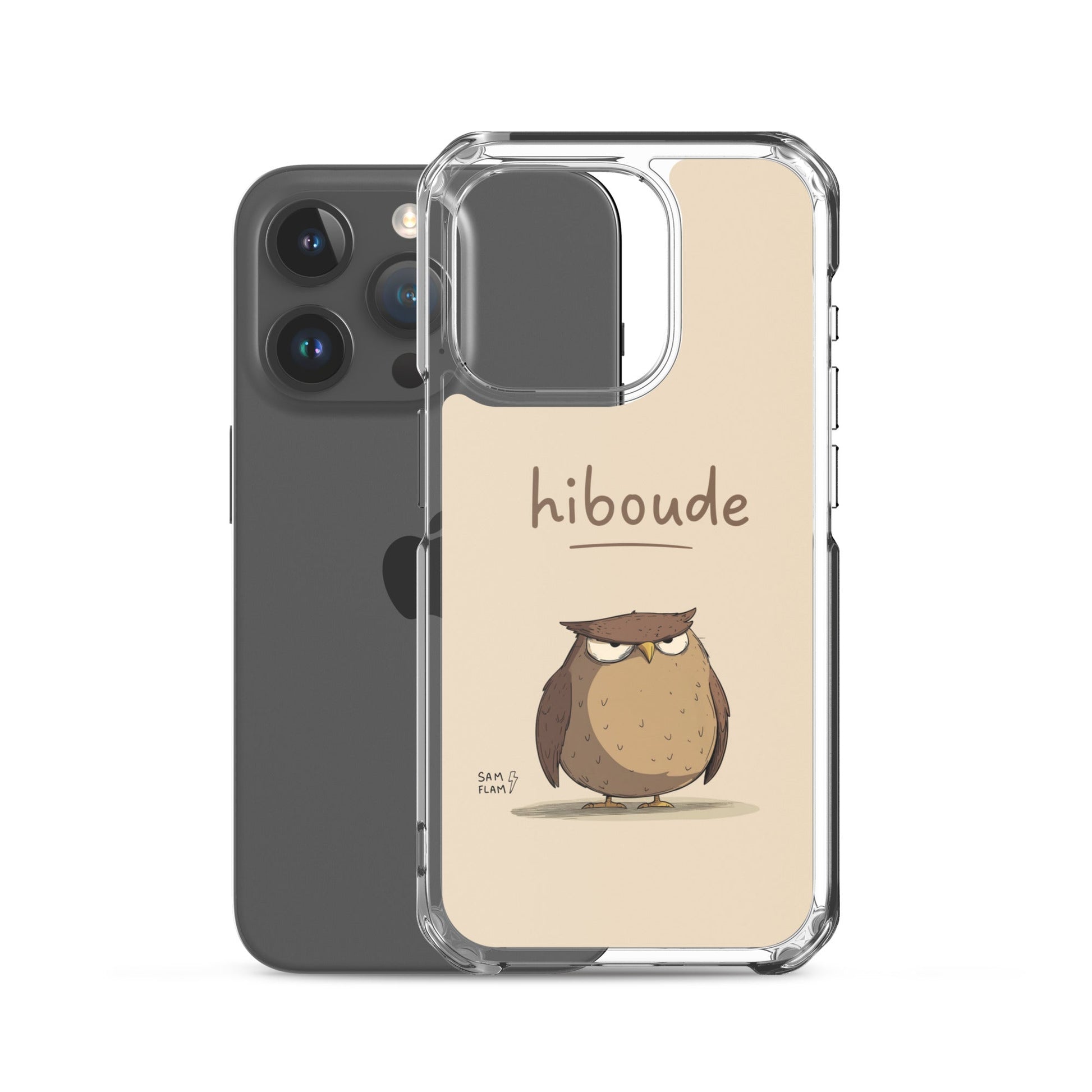Clear Case for iPhone® "Hiboude" - Sam Flam