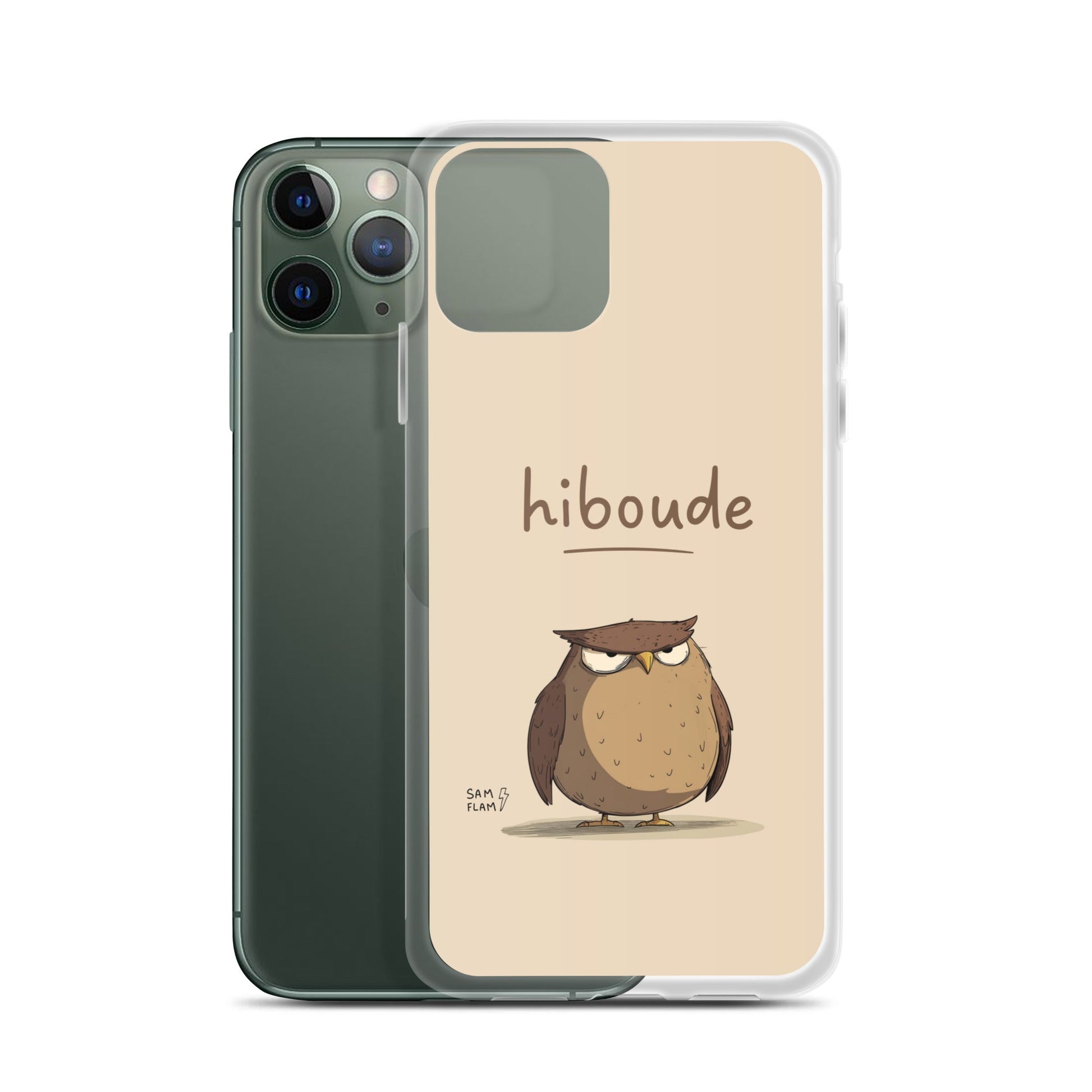 Clear Case for iPhone® "Hiboude" - Sam Flam