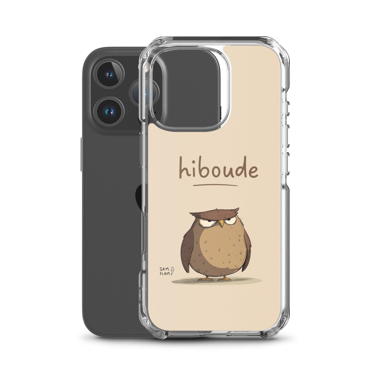 Clear Case for iPhone® "Hiboude" - Sam Flam