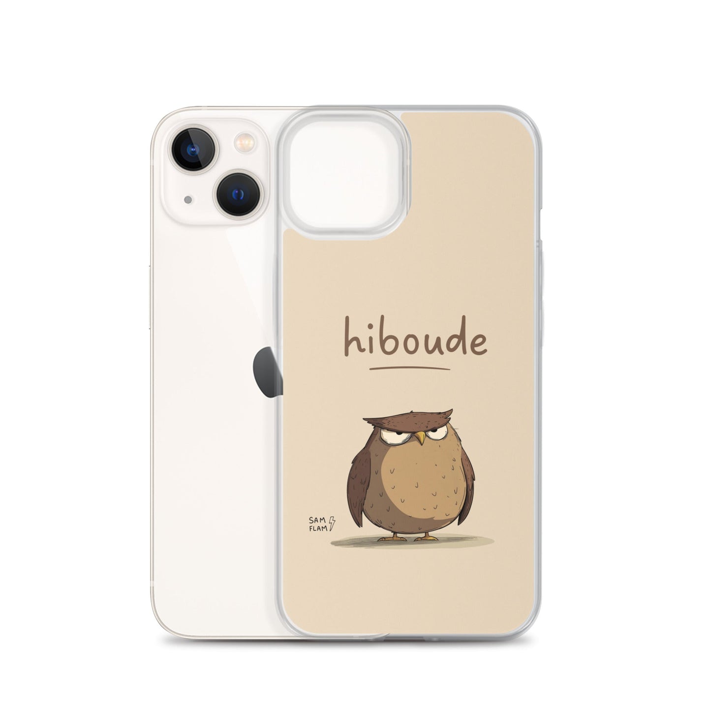 Clear Case for iPhone® "Hiboude" - Sam Flam