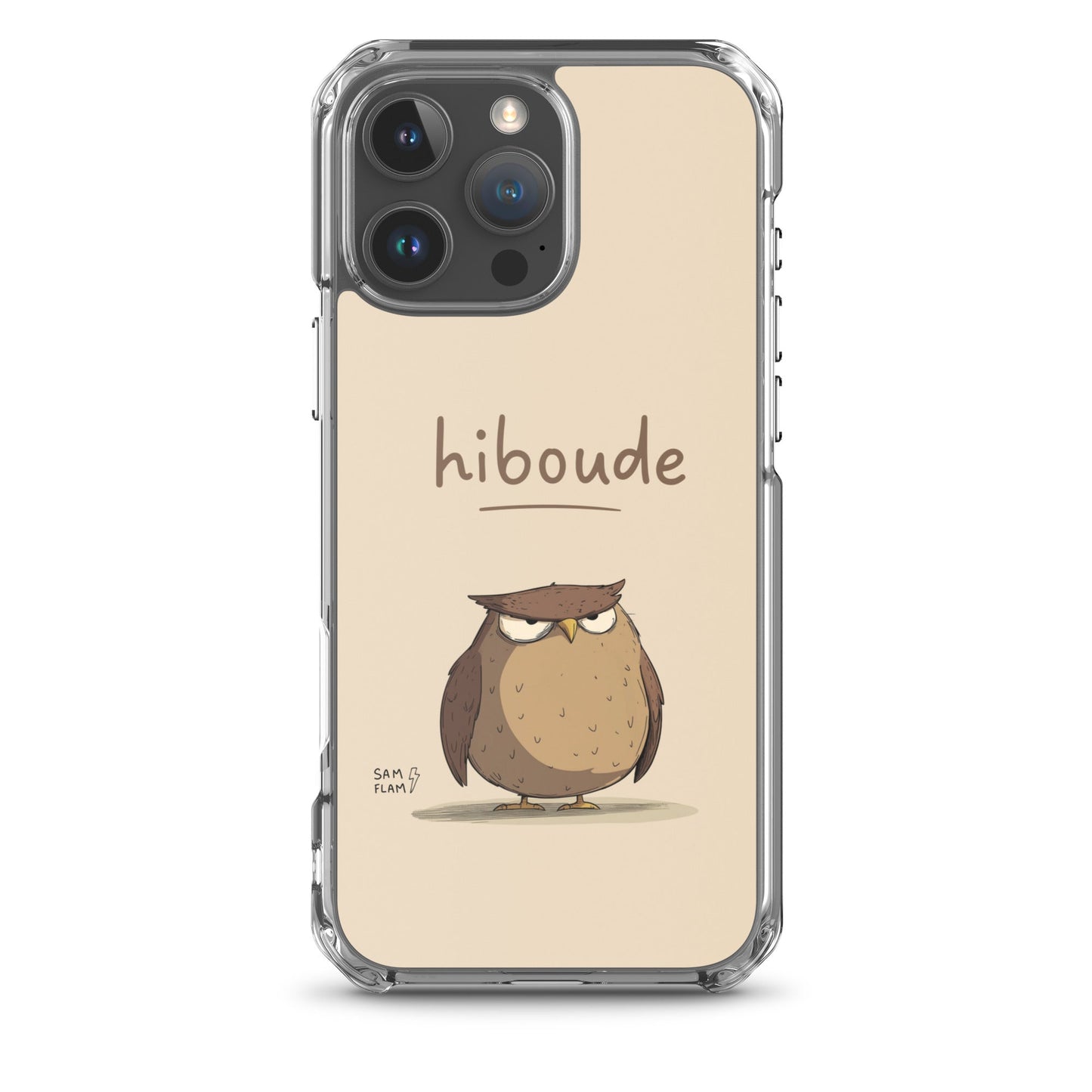 Clear Case for iPhone® "Hiboude" - Sam Flam