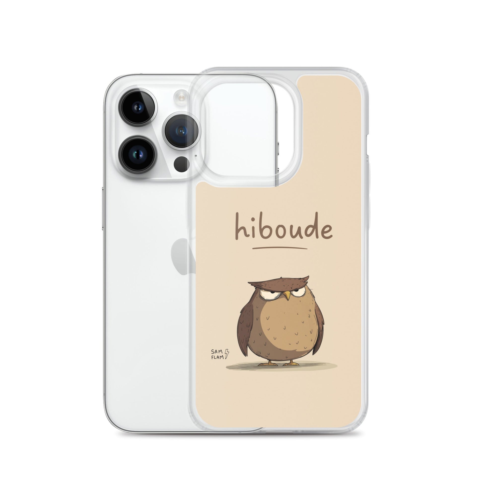 Clear Case for iPhone® "Hiboude" - Sam Flam
