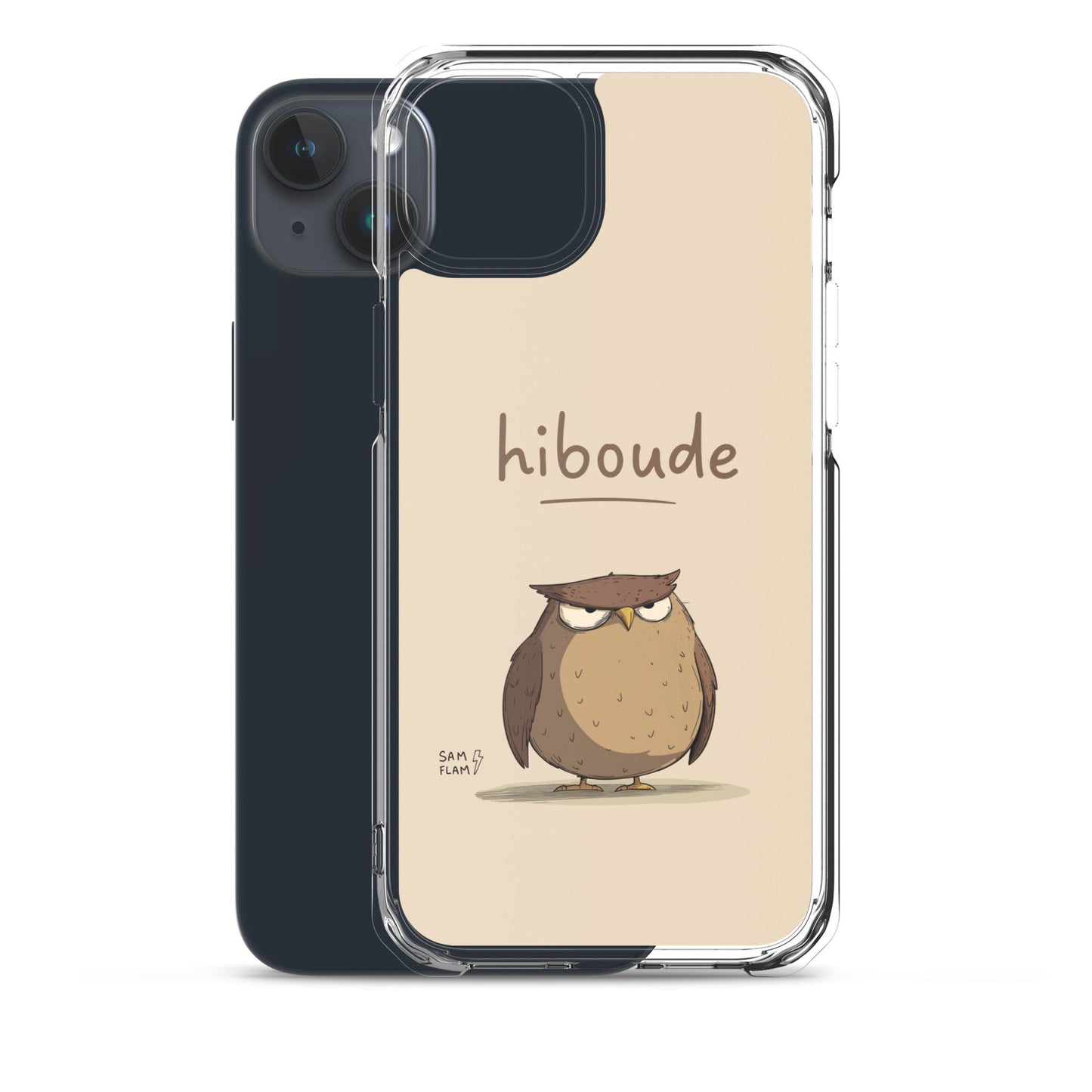 Clear Case for iPhone® "Hiboude" - Sam Flam