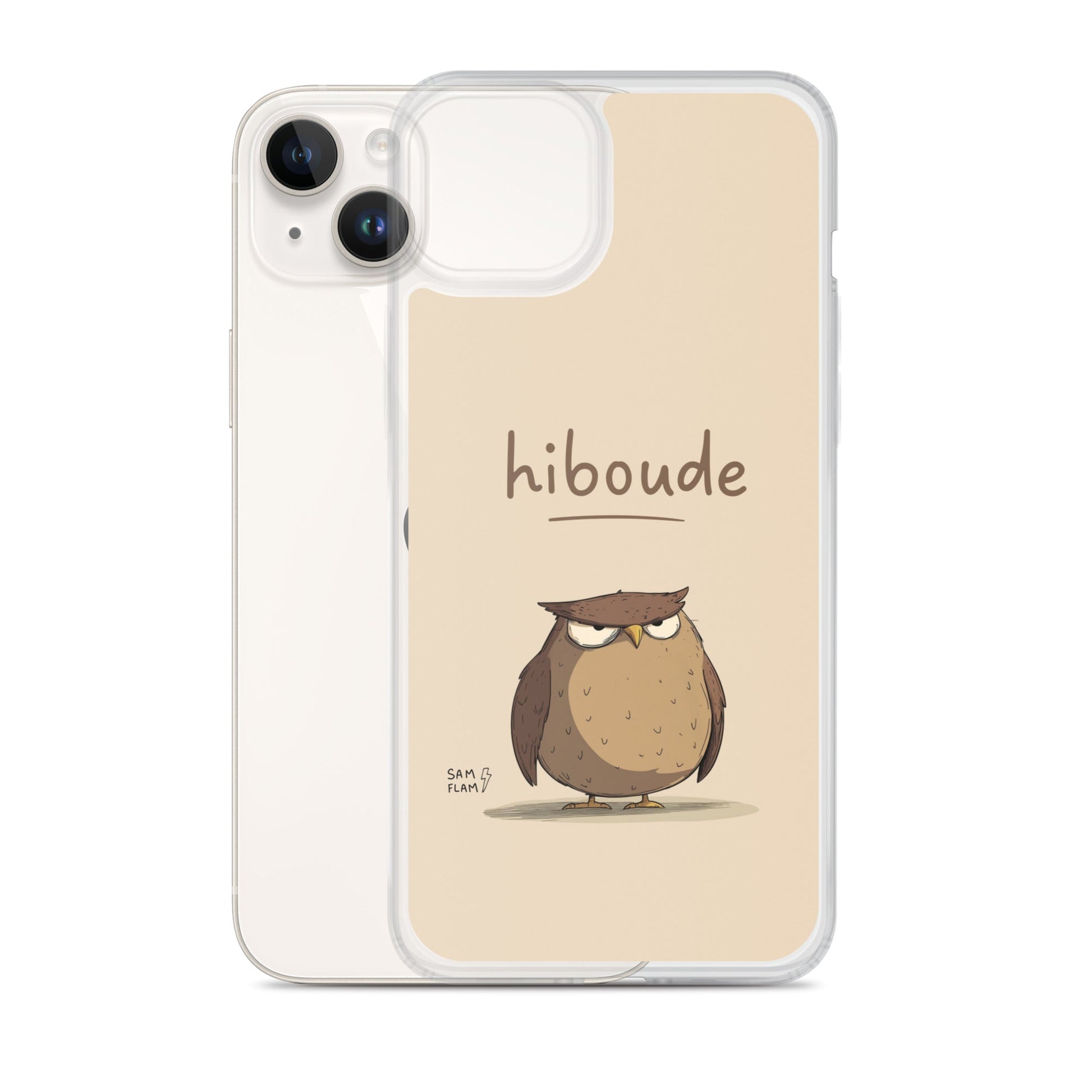 Clear Case for iPhone® "Hiboude" - Sam Flam