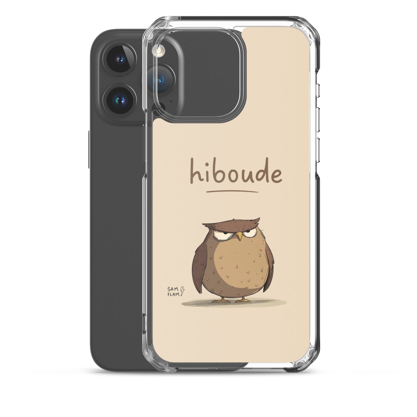 Clear Case for iPhone® "Hiboude" - Sam Flam