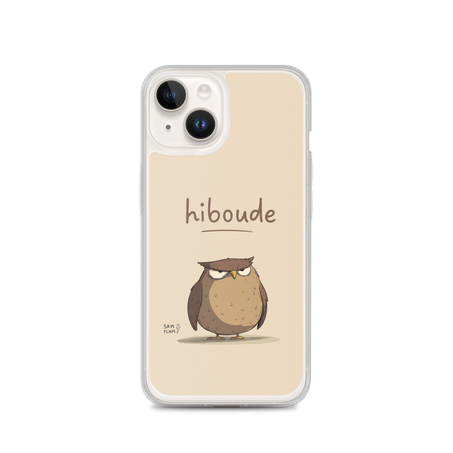 Clear Case for iPhone® "Hiboude" - Sam Flam