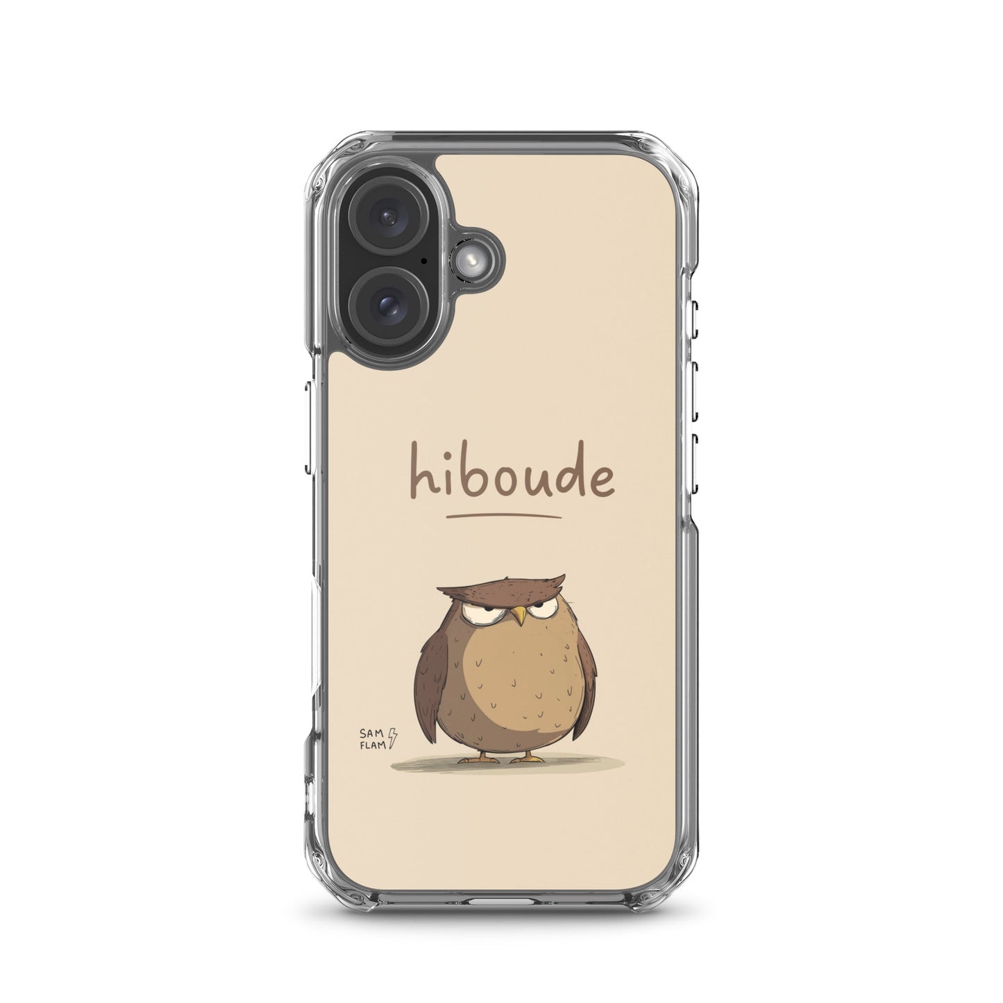 Clear Case for iPhone® "Hiboude" - Sam Flam