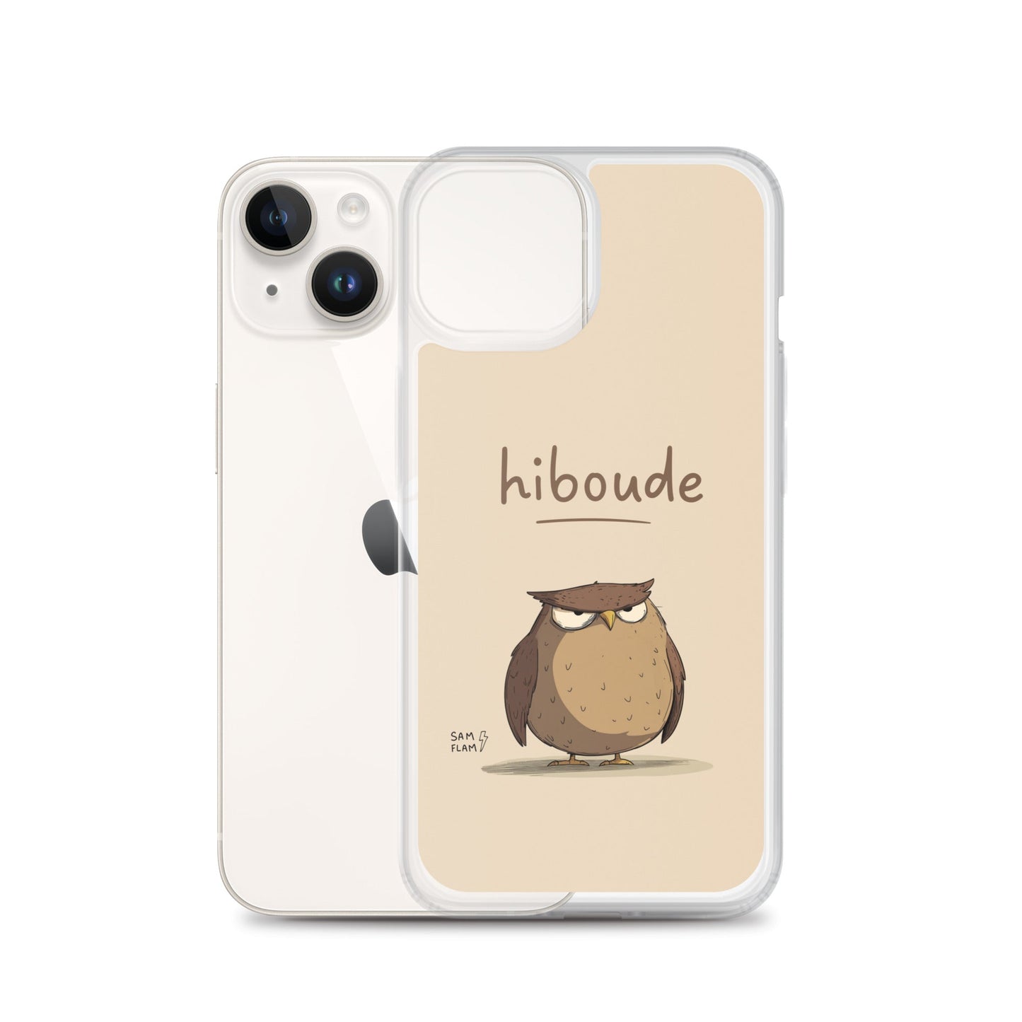 Clear Case for iPhone® "Hiboude" - Sam Flam