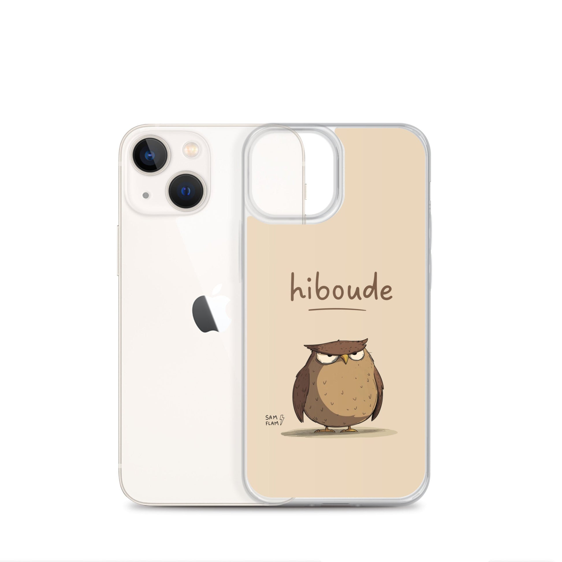 Clear Case for iPhone® "Hiboude" - Sam Flam