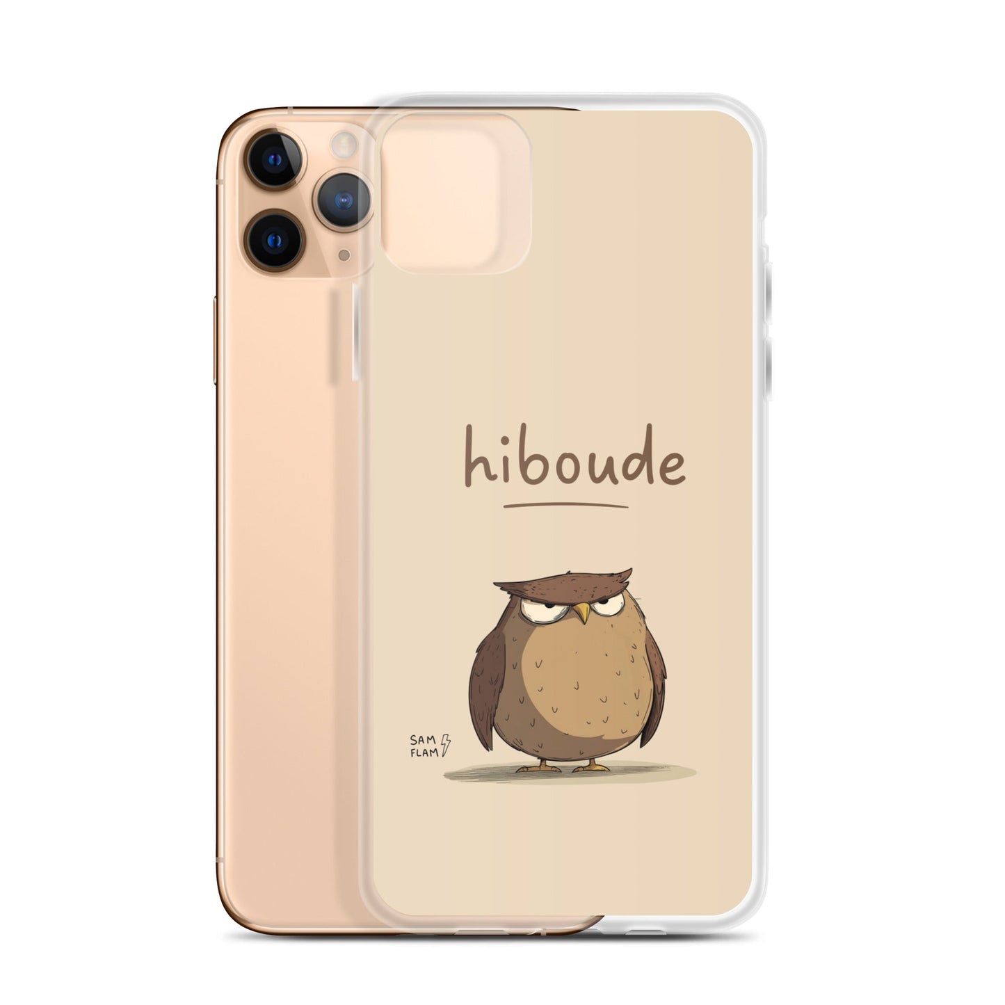 Clear Case for iPhone® "Hiboude" - Sam Flam
