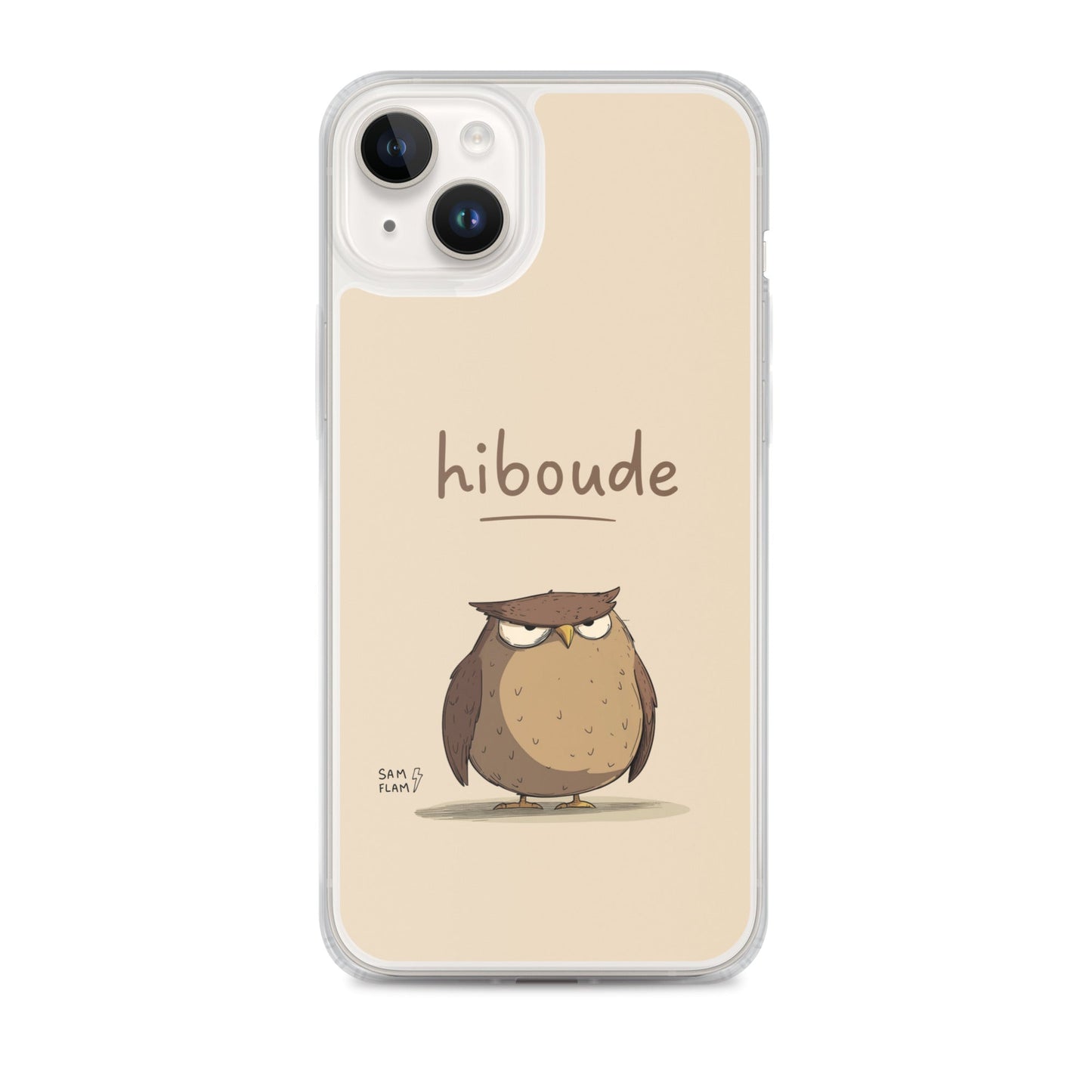 Clear Case for iPhone® "Hiboude" - Sam Flam