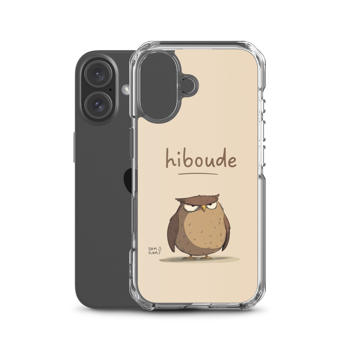 Clear Case for iPhone® "Hiboude" - Sam Flam