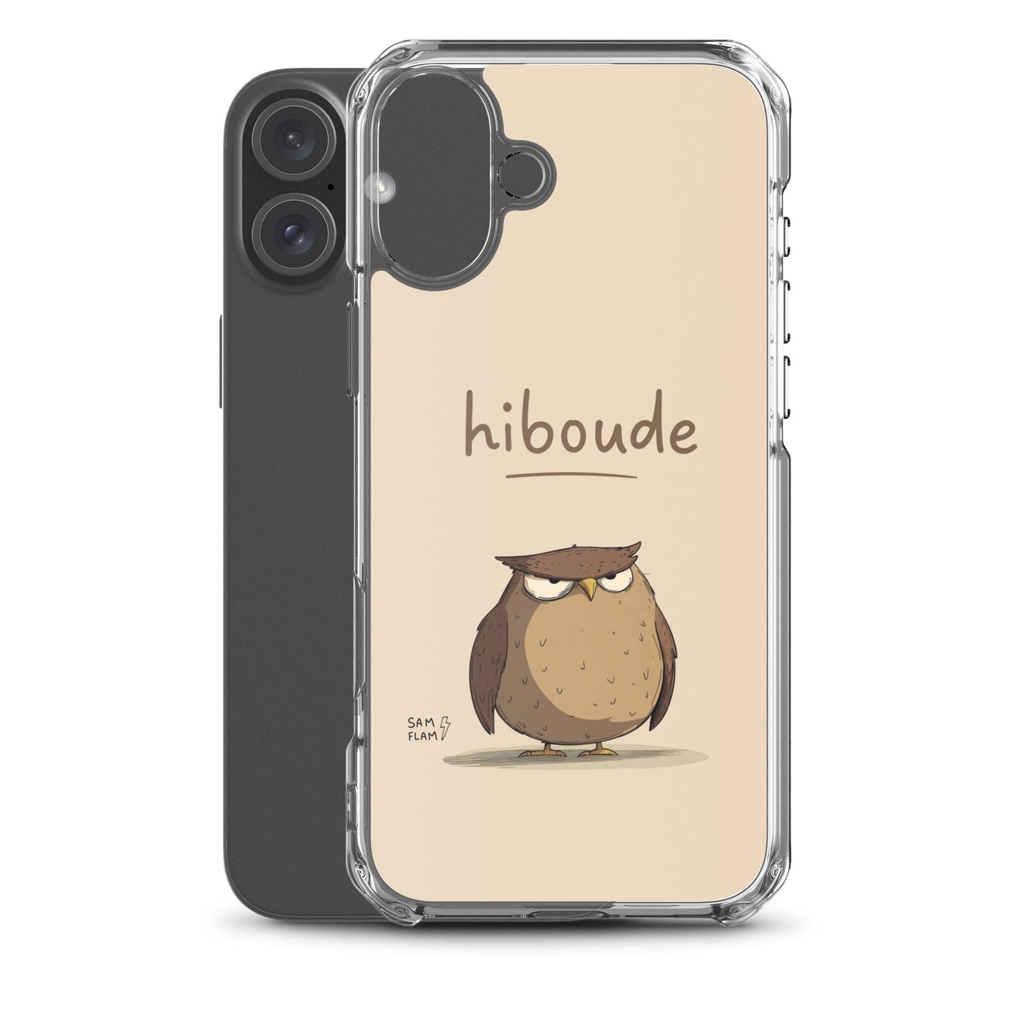 Clear Case for iPhone® "Hiboude" - Sam Flam