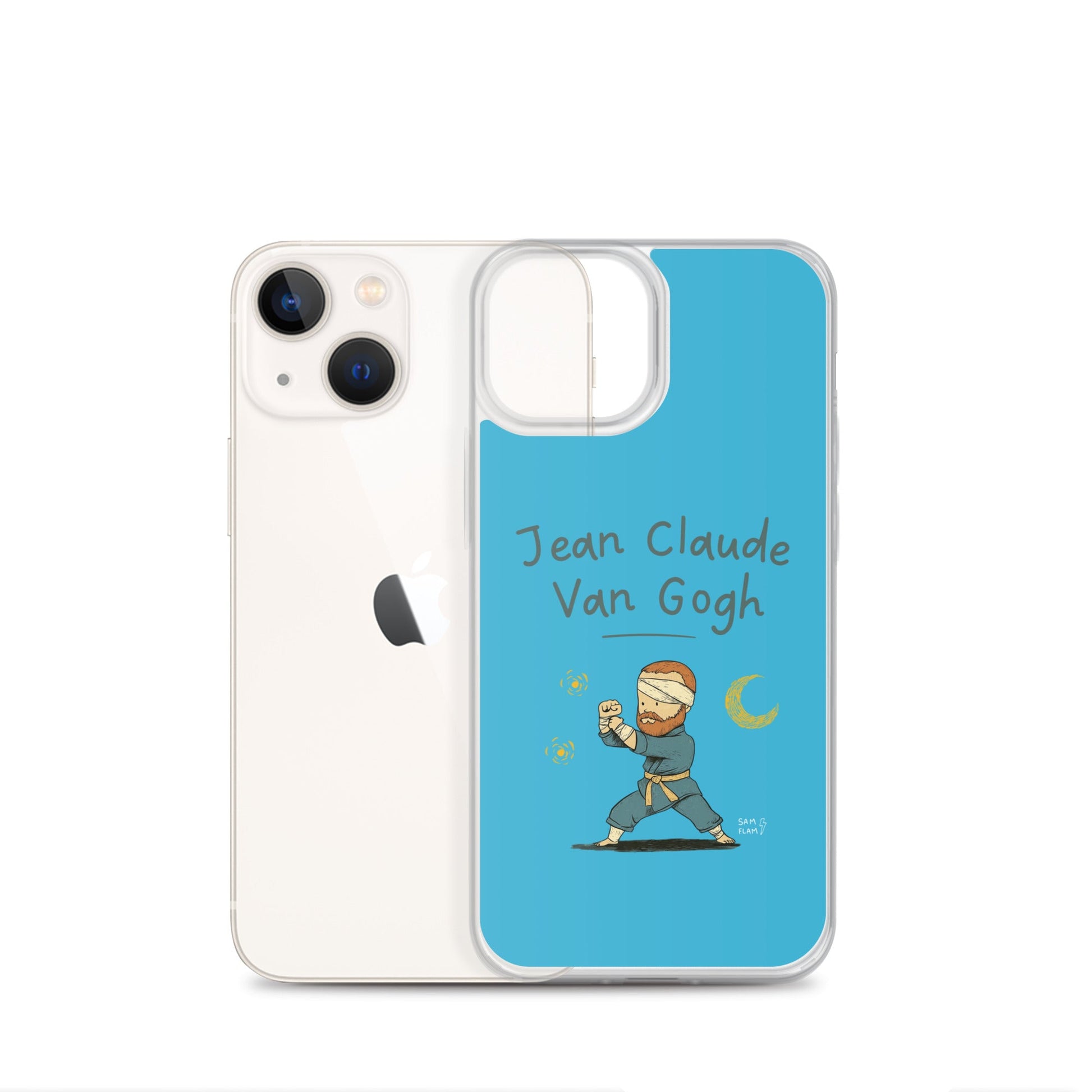 Clear Case for iPhone® "Jean claude" - Sam Flam