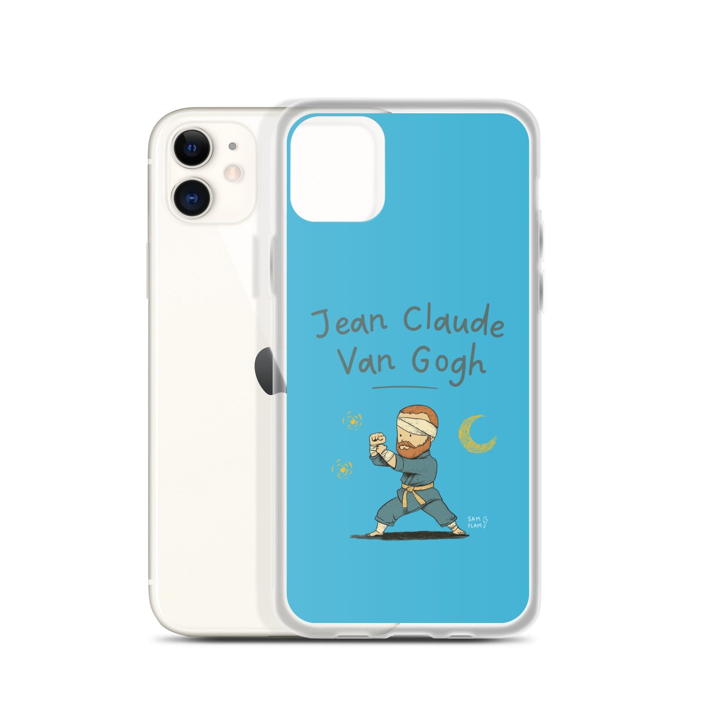 Clear Case for iPhone® "Jean claude" - Sam Flam