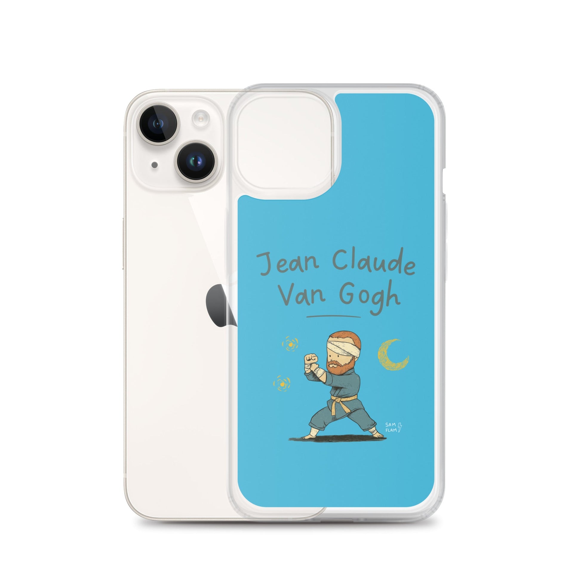 Clear Case for iPhone® "Jean claude" - Sam Flam