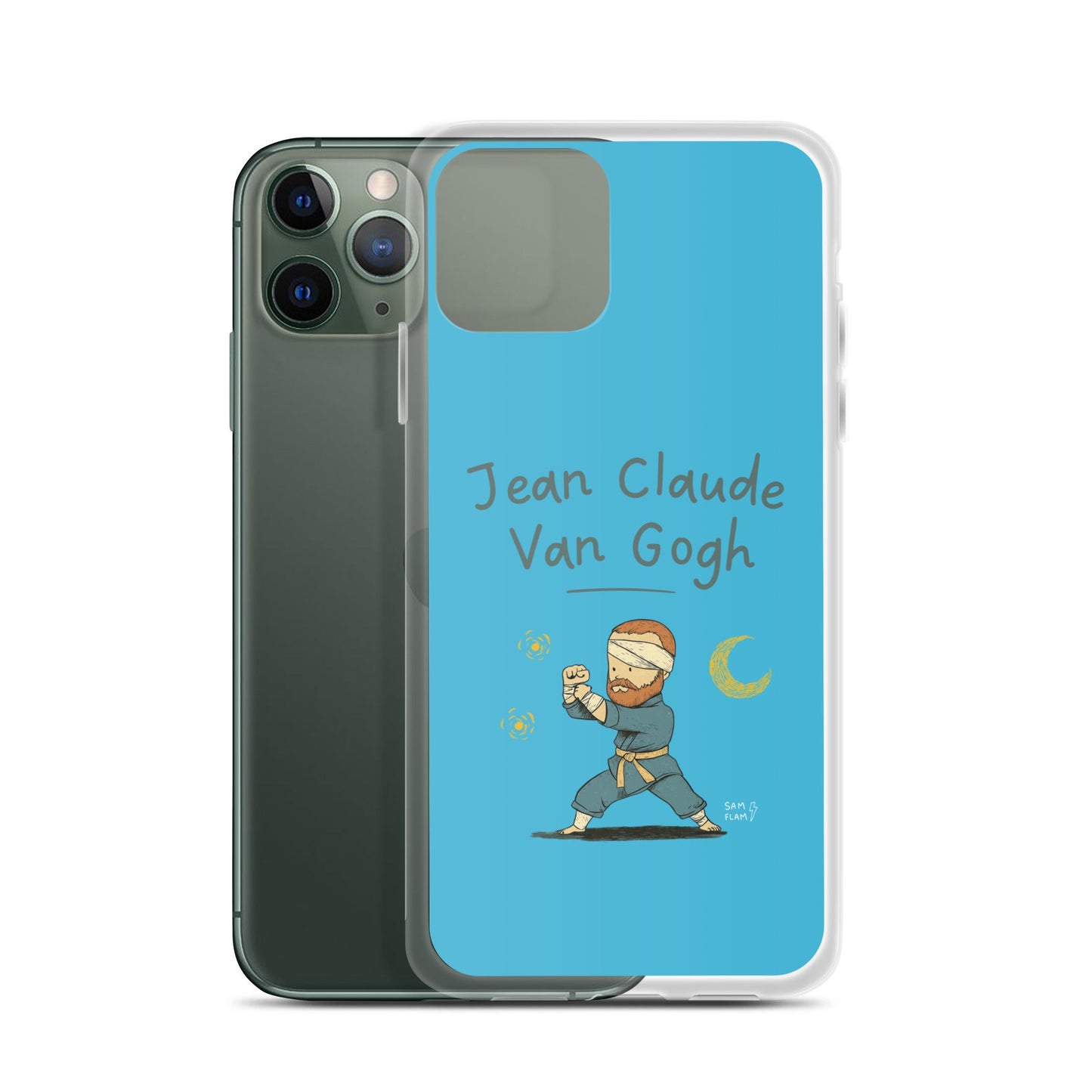 Clear Case for iPhone® "Jean claude" - Sam Flam