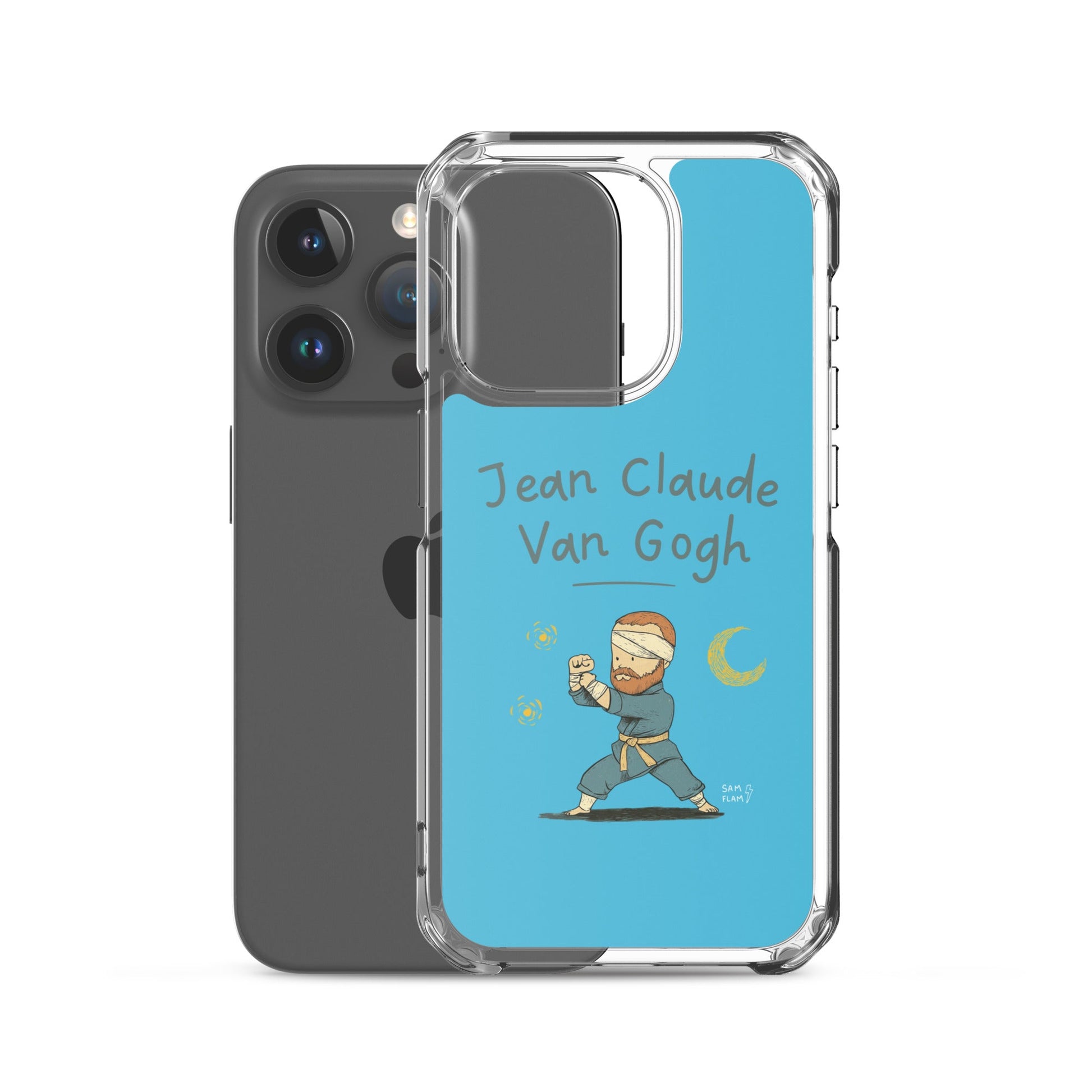 Clear Case for iPhone® "Jean claude" - Sam Flam