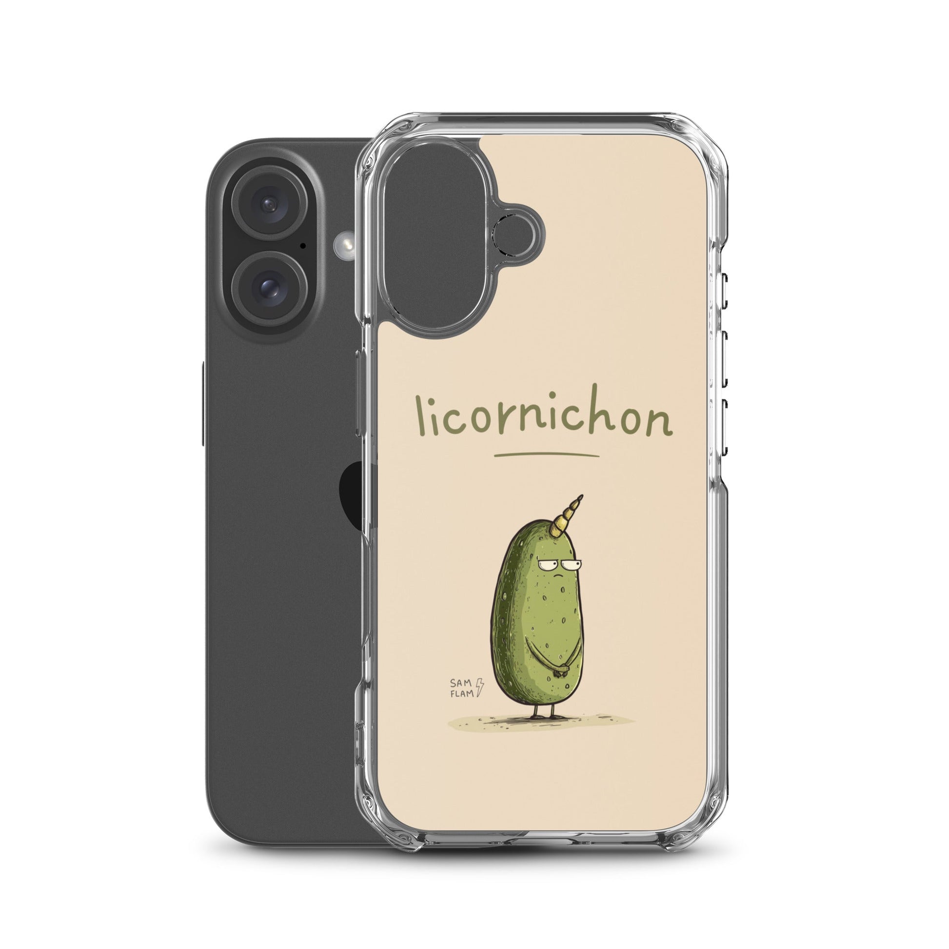 Clear Case for iPhone® "Licornichon" - Sam Flam