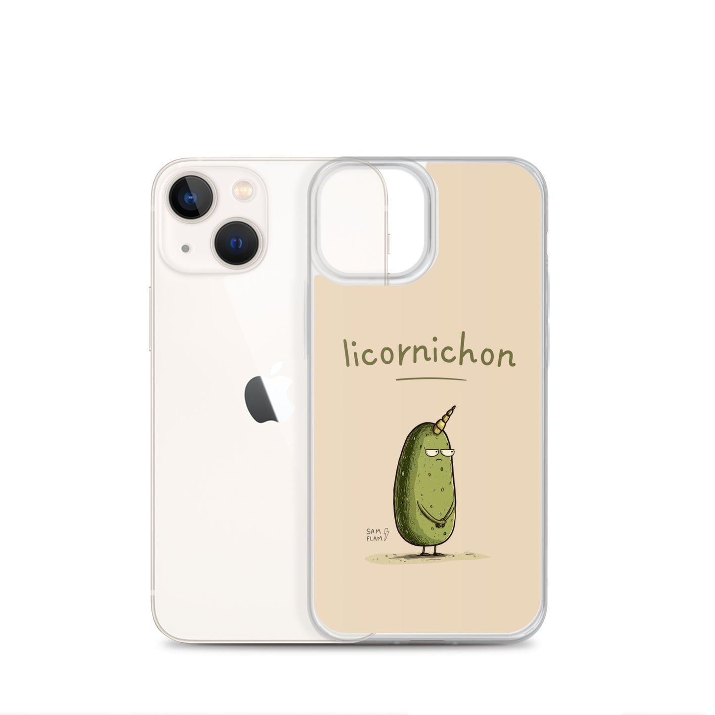 Clear Case for iPhone® "Licornichon" - Sam Flam