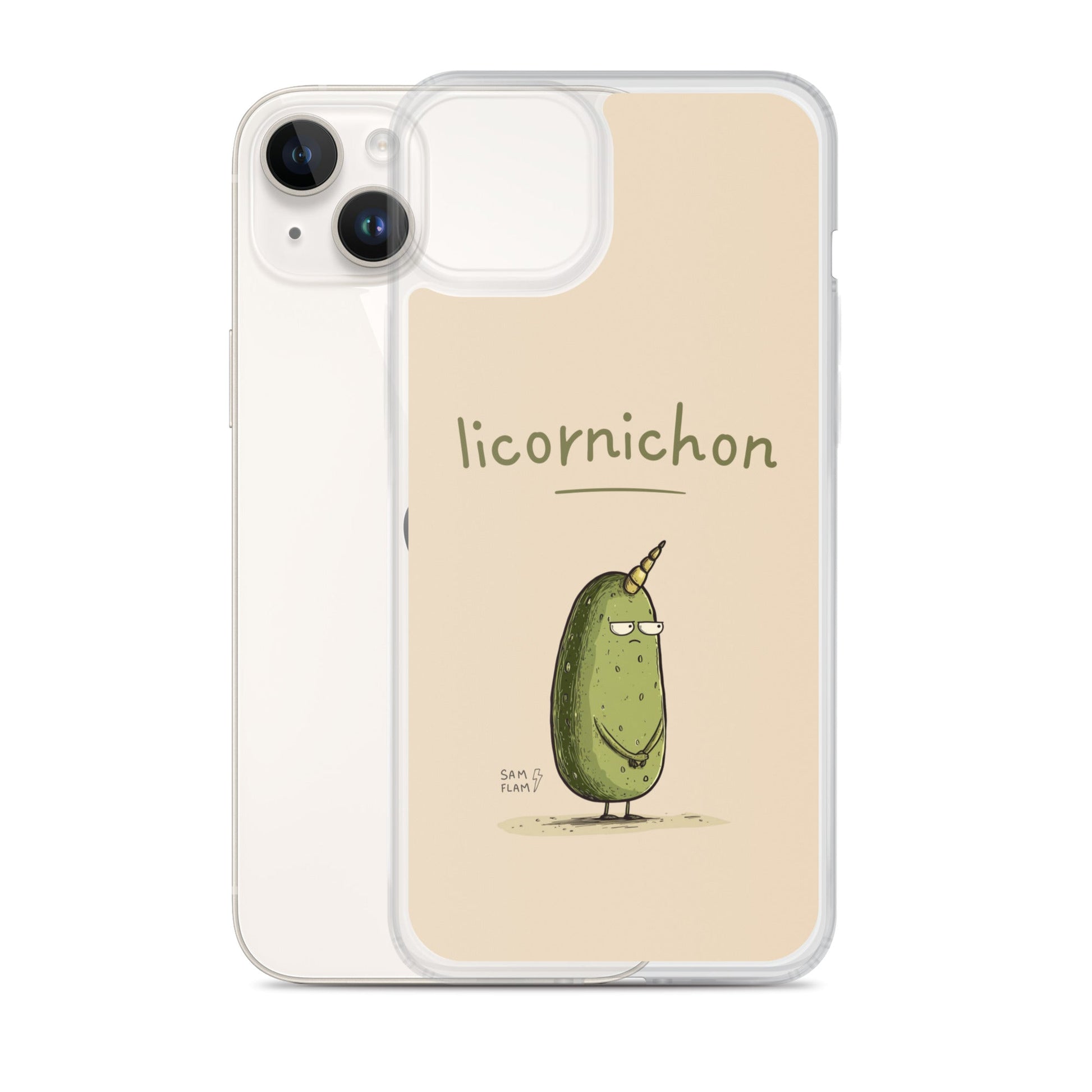 Clear Case for iPhone® "Licornichon" - Sam Flam
